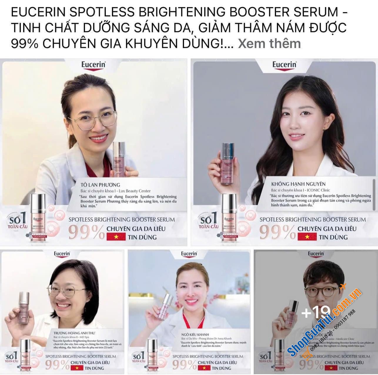 Tinh chất đặc trị nám Eucerin Anti-Pigment Serum Duo 30ml - làm mờ nám, đốm nâu, tàn nhang hiệu quả