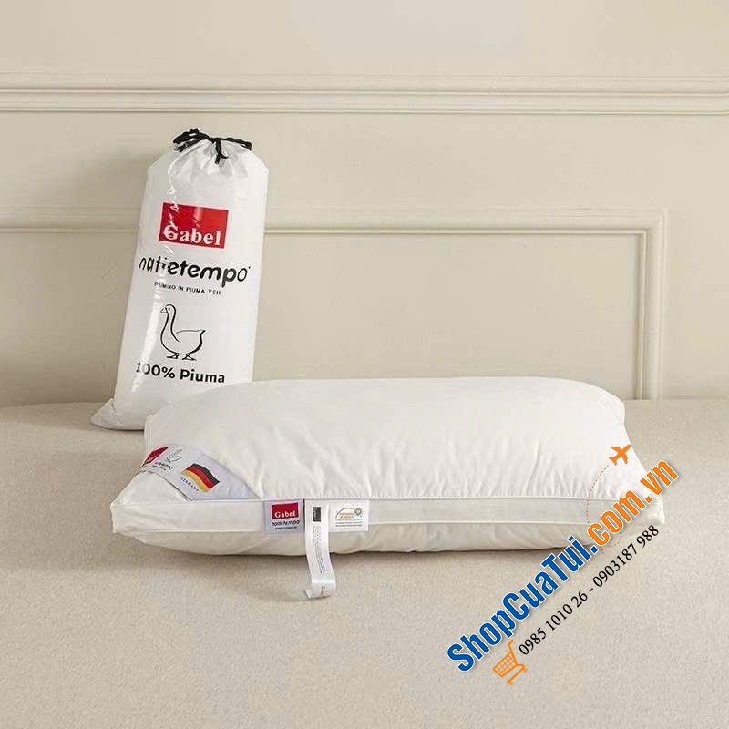 Ruột gối đầu Gabel size 48*74cm Germany - Ruột gối lông vũ cao cấp xuất Đức