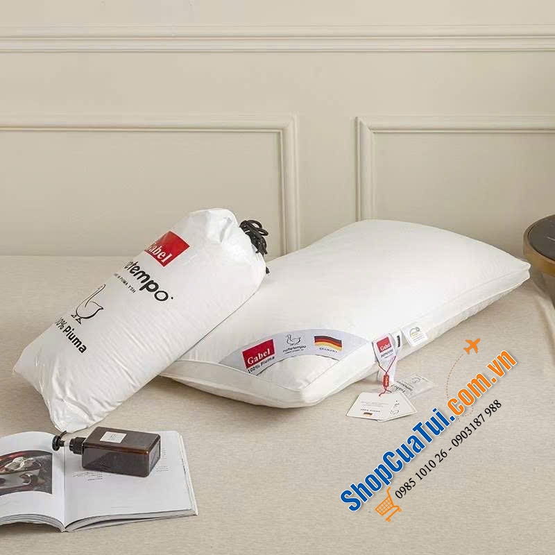 Ruột gối đầu Gabel size 48*74cm Germany - Ruột gối lông vũ cao cấp xuất Đức