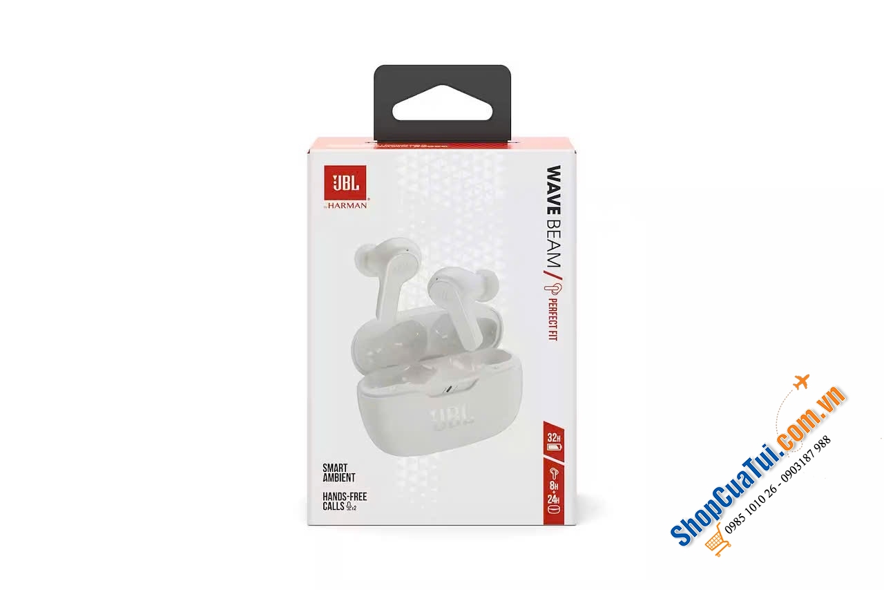 Tai nghe JBL Wave Beam In-Ear, trải nghiệm nghe hoàn toàn mới với âm bass mạnh mẽ, cùng âm thanh và giọng hát rõ ràng