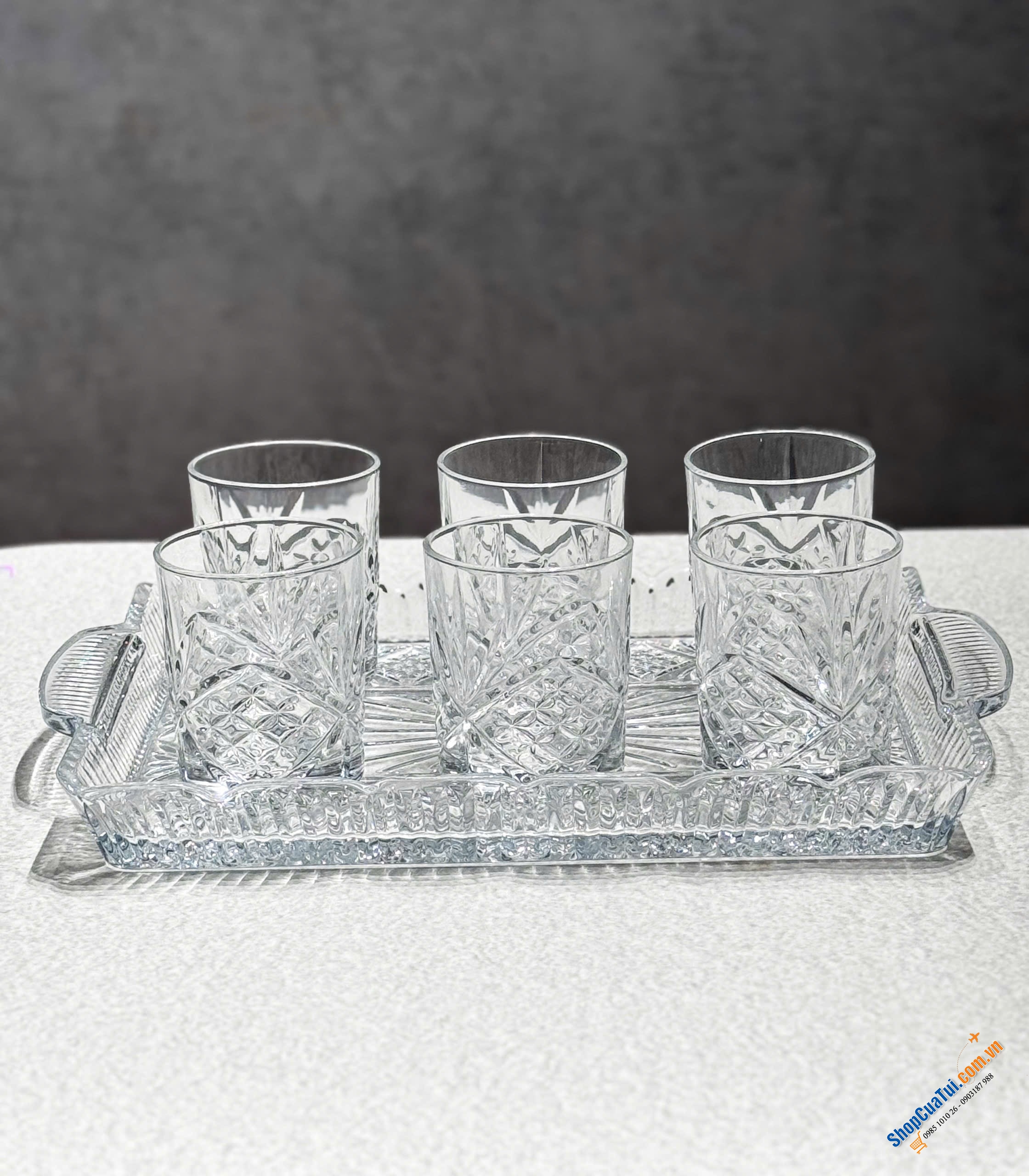 Bộ 6 cốc thuỷ tinh pha lê Dublin 325ml