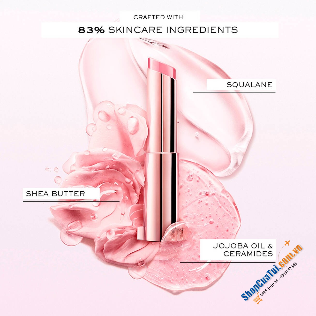 Phiên bản giới hạn: Bộ Lip Idôle Butterglow Set (Butterglow 10 + Butterglow 60) - Set 2 thỏi son Idôle Lip Butterglow từ Lancôme