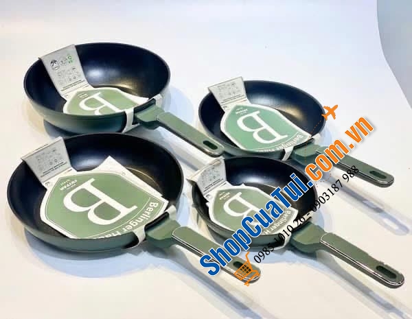 SET 4 CHẢO BERLINGER HAUS – MATTE GREEN COLLECTION.