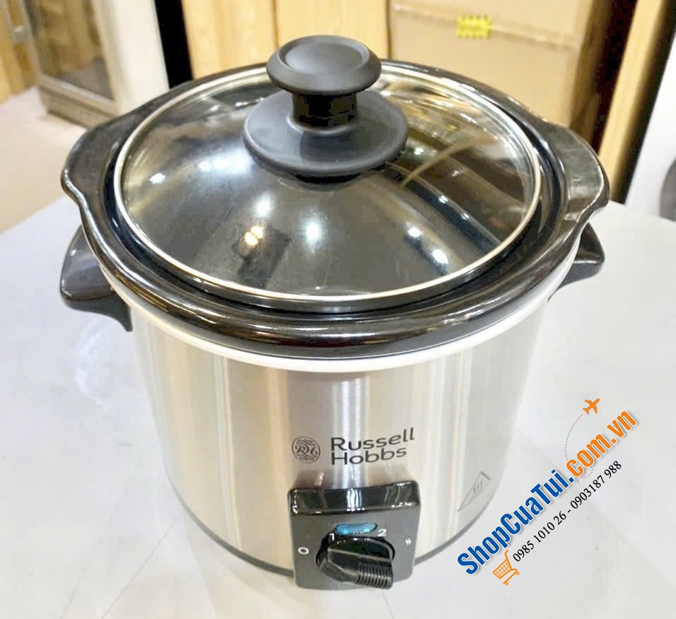 Nồi nấu chậm Russell Hobbs 2 lít 25570-56 Compact Living - Nồi cơ dễ sử dụng , dung tích  2 lít nhỏ gọn tiện lợi