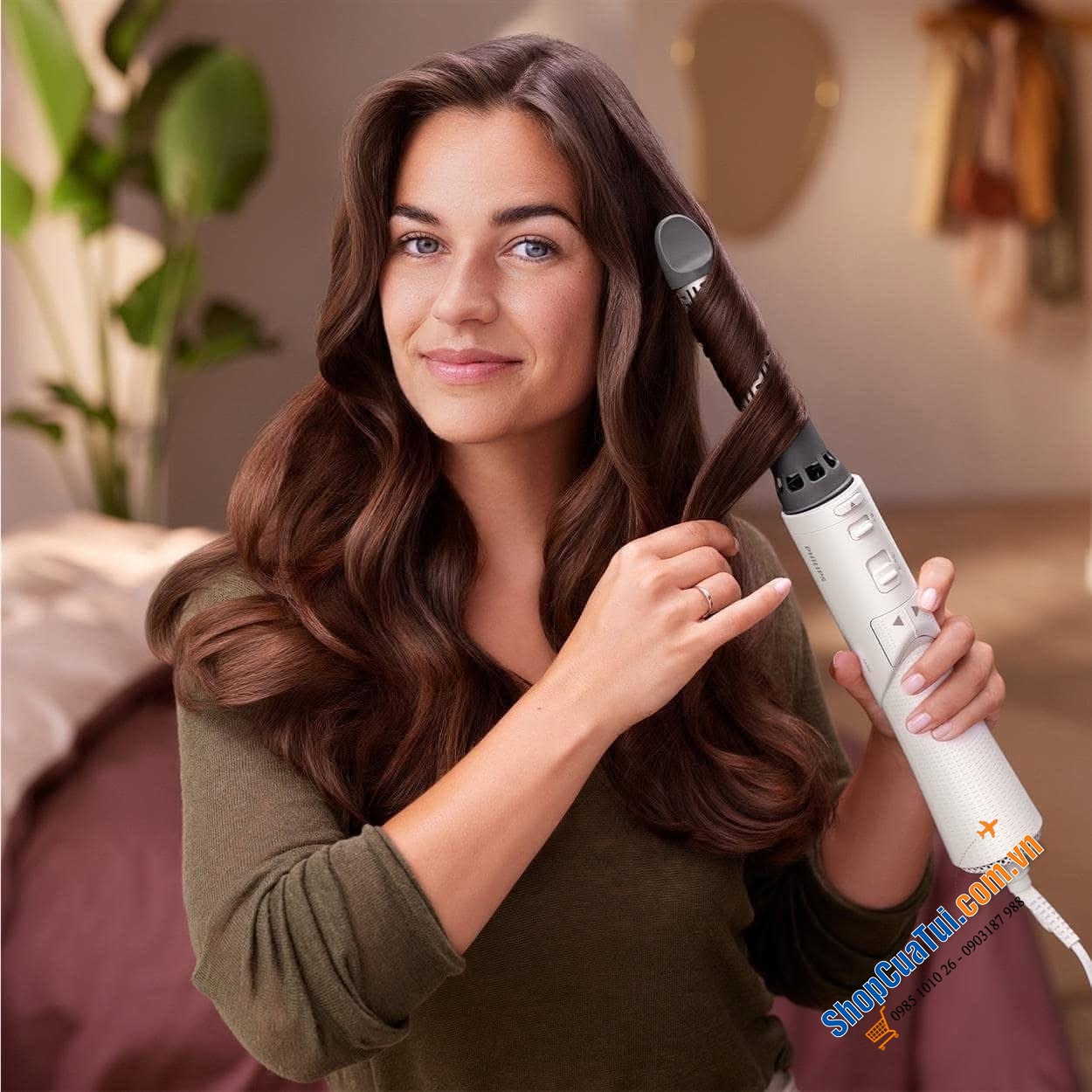 Lược sấy tạo kiểu Philips AirStyler series 7000 BHA710/00 công nghê mới công suất mạnh mẽ.