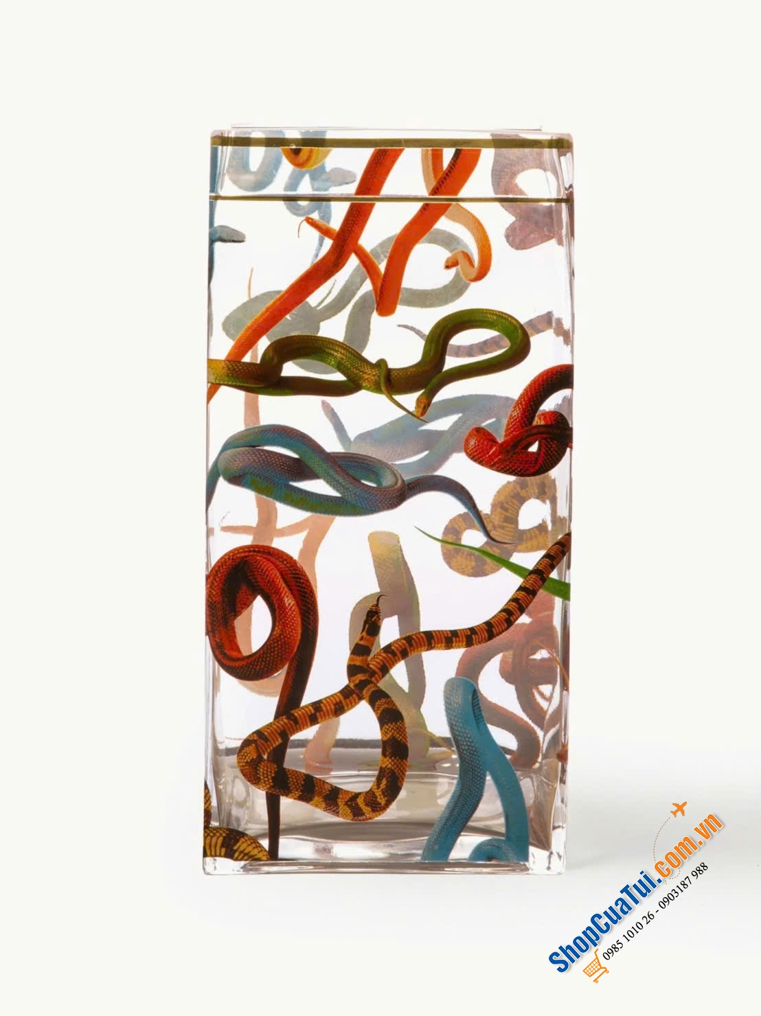 LỌ HOA HÌNH RẮN THƯƠNG HIỆU NỔI TIẾNG SELETTI 30cm