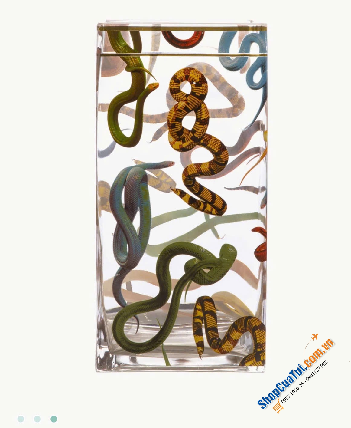 LỌ HOA HÌNH RẮN THƯƠNG HIỆU NỔI TIẾNG SELETTI 30cm