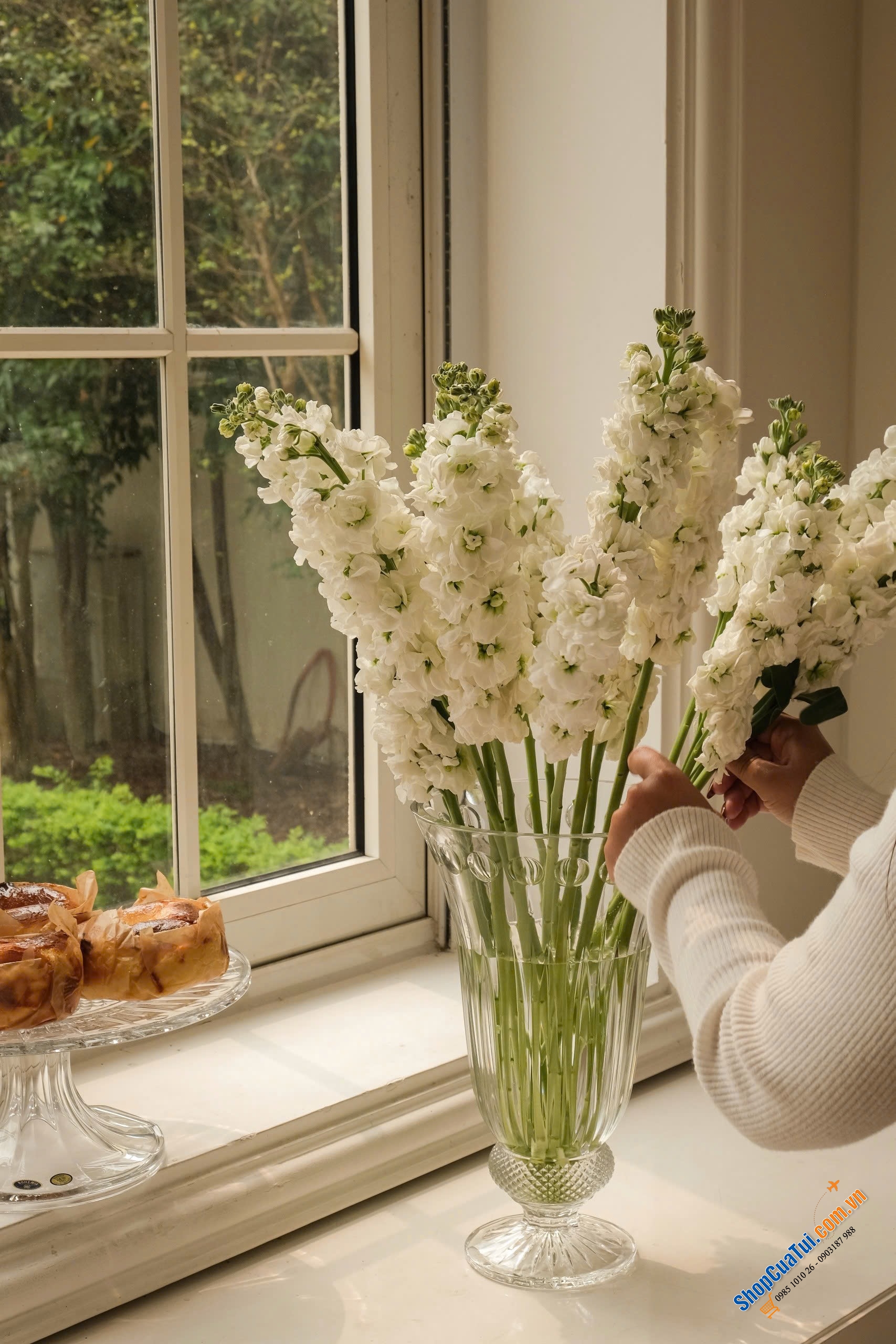 ComBo Lọ Hoa Bohemia Windsor 33cm , Bát Windsor 28cm , chân bồng Windsor 30.5cm.