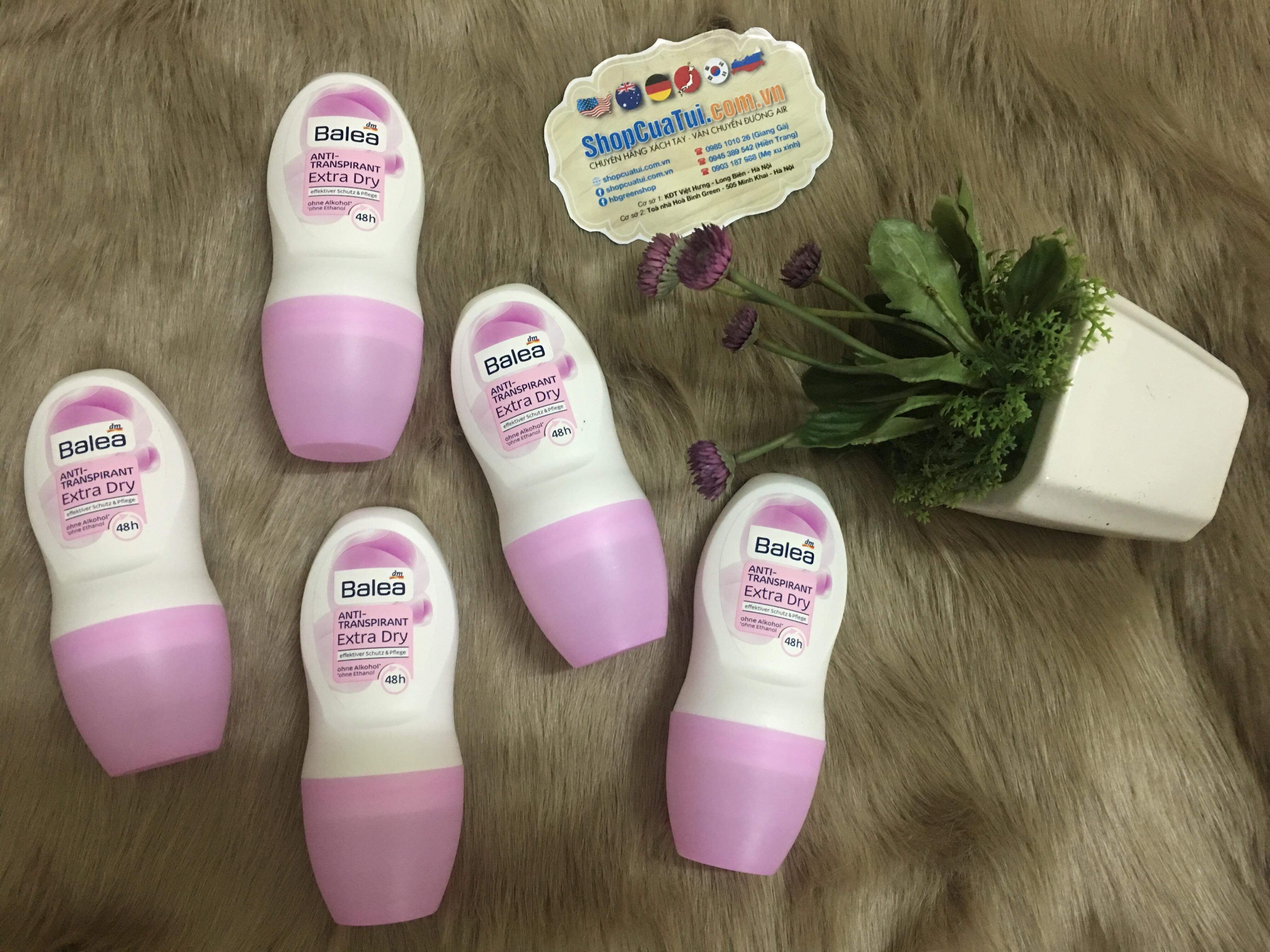 Lăn khử mùi Balea Anti Transpirant Extra dry 50ml dành cho nữ, không gây vàng áo, hàng Đức xách tay, cam kết hàng thật xịn 100%, giúp ngăn mùi hiệu quả, giảm tình trạng tiết mồ hôi, hương thơm nhẹ nhàng, nữ tính, không làm át mùi nước hoa của bạn