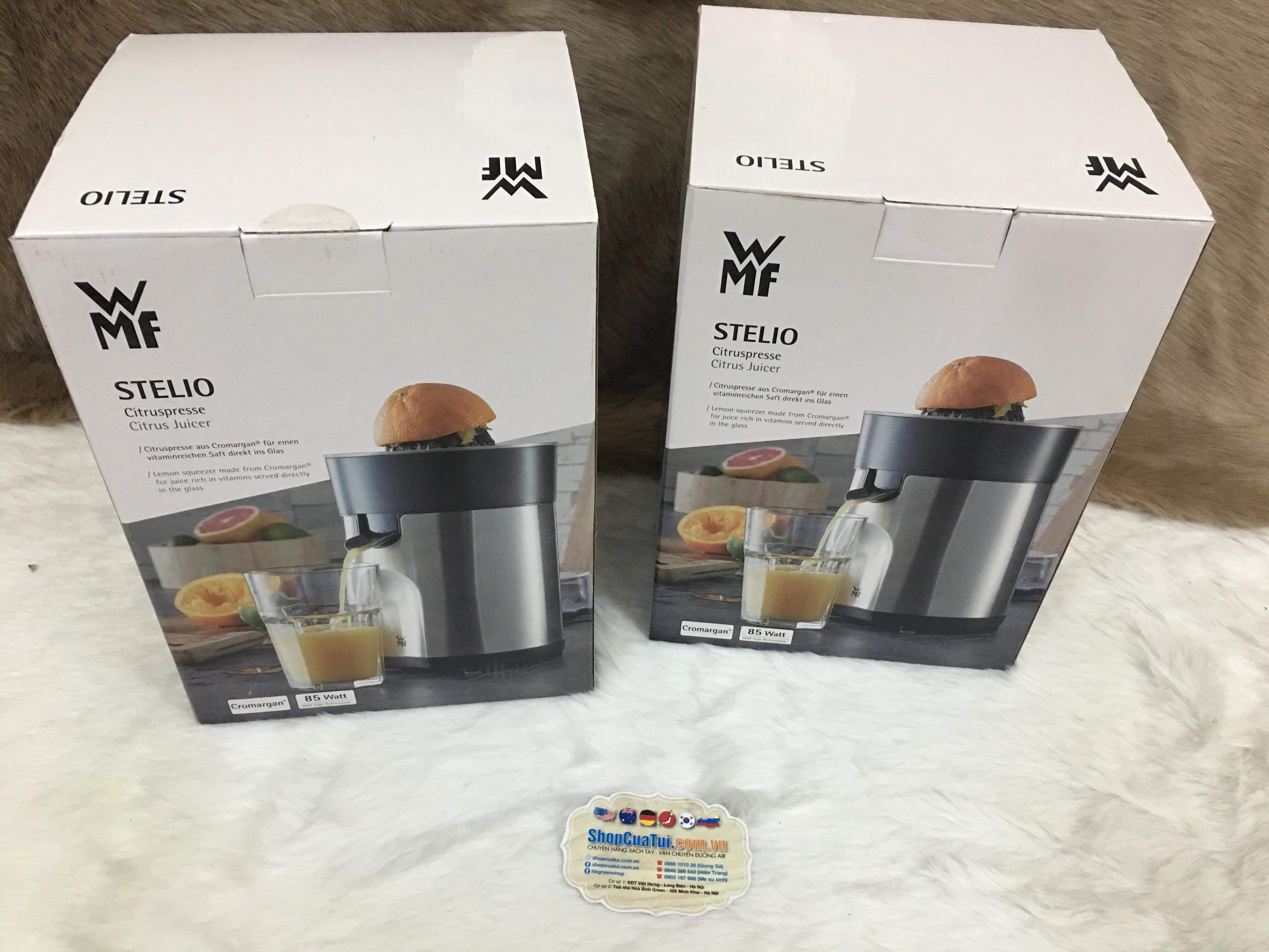 Máy vắt cam WMF, Germany - Thiết kế sang trọng và tiện dụng, có thể vắt được cam, chanh, bưởi, lựu... công suất 85w