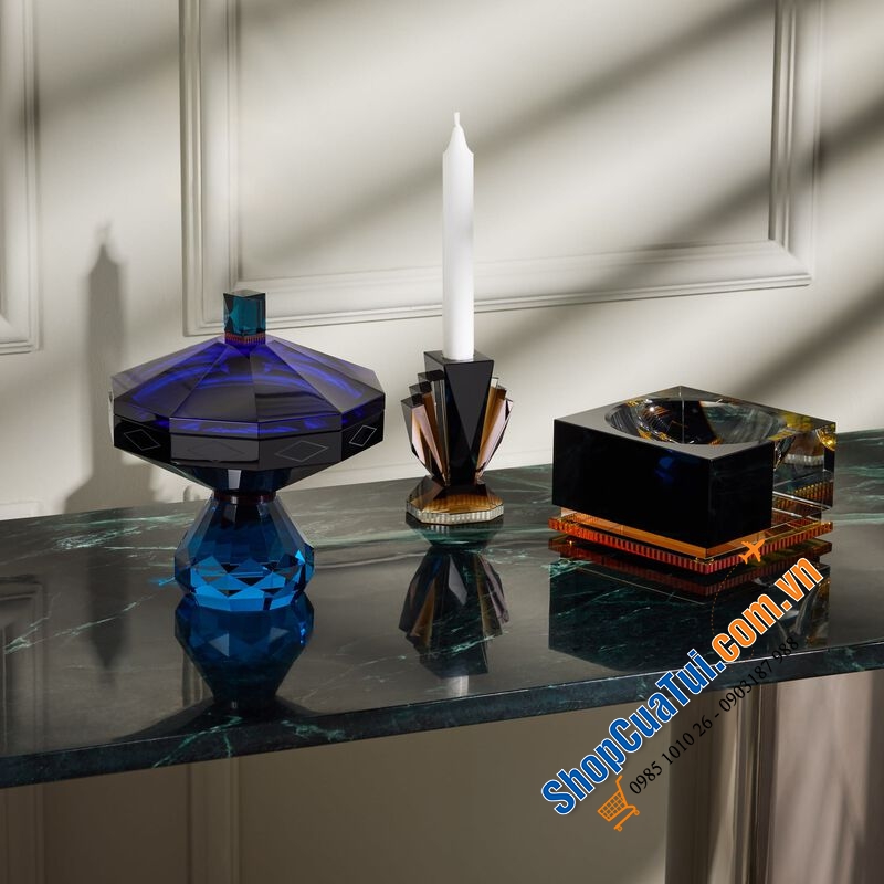 Chân bồng có nắp Reflections Copenhagen Hamptons Bonbonniere đựng bánh kẹo, muối tắm, hoa oải hương hoặc đồ trang sức cao cấp