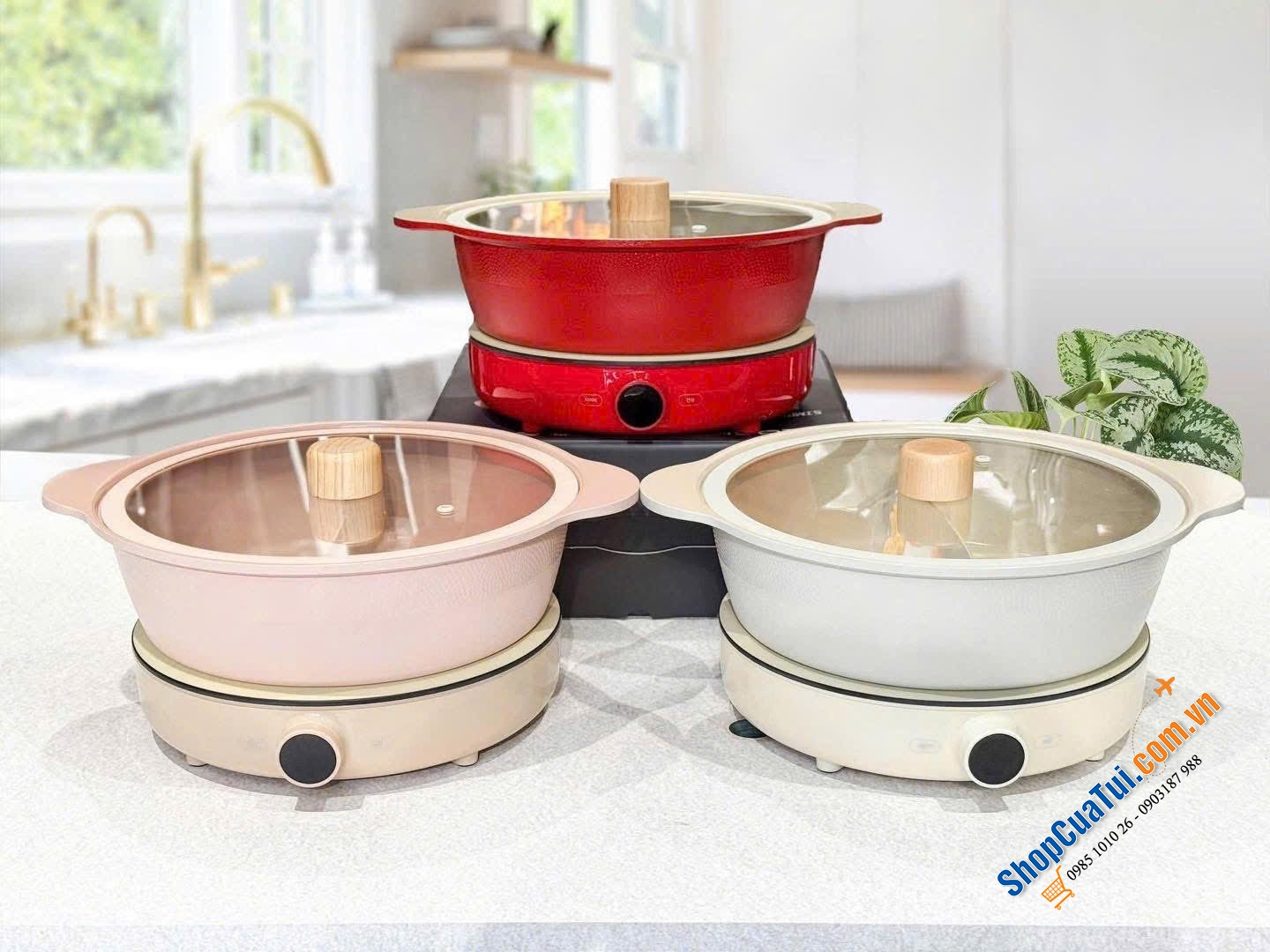 NỒI LẨU 2 NGĂN 2LOCK - Made in Korea– SIÊU TIỆN LỢI CHO MỌI GIA ĐÌNH! (Nồi lẩu ko kèm bếp từ)
