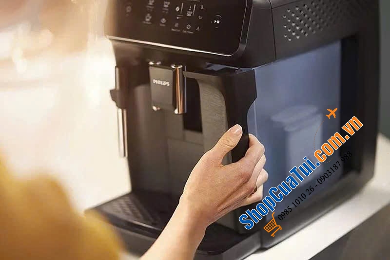 Máy pha cà phê Philips EP2220/10 made in Romania giúp tận hưởng 2 loại cà phê Espresso và cà phê đen cực ngon