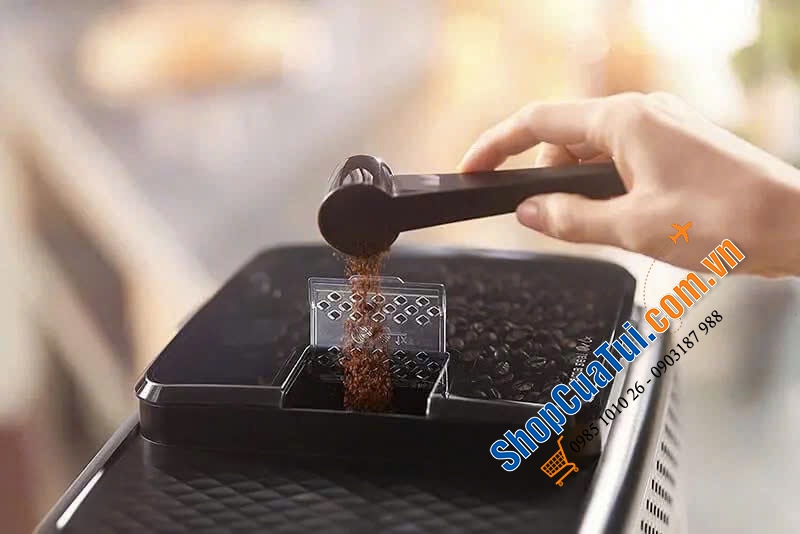 Máy pha cà phê Philips EP2220/10 made in Romania giúp tận hưởng 2 loại cà phê Espresso và cà phê đen cực ngon