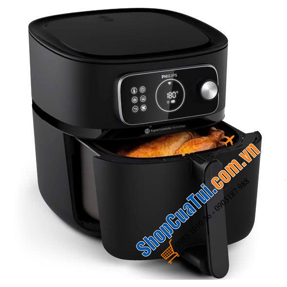 Nồi chiên không dầu Philips HD9876 - Philips Combi 7000 - Mẫu mới nhất 2025 8.3L ( màu trắng, màu đen )