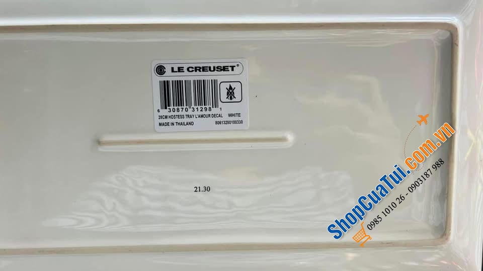 ĐĨA LECREUSET L\\\'Amour Collection HÌNH CHỮ NHẬT.