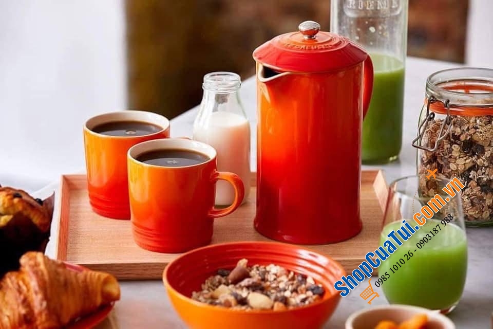 SET 2 CỐC LE CREUSET 100ml & 350ml mầu cam.