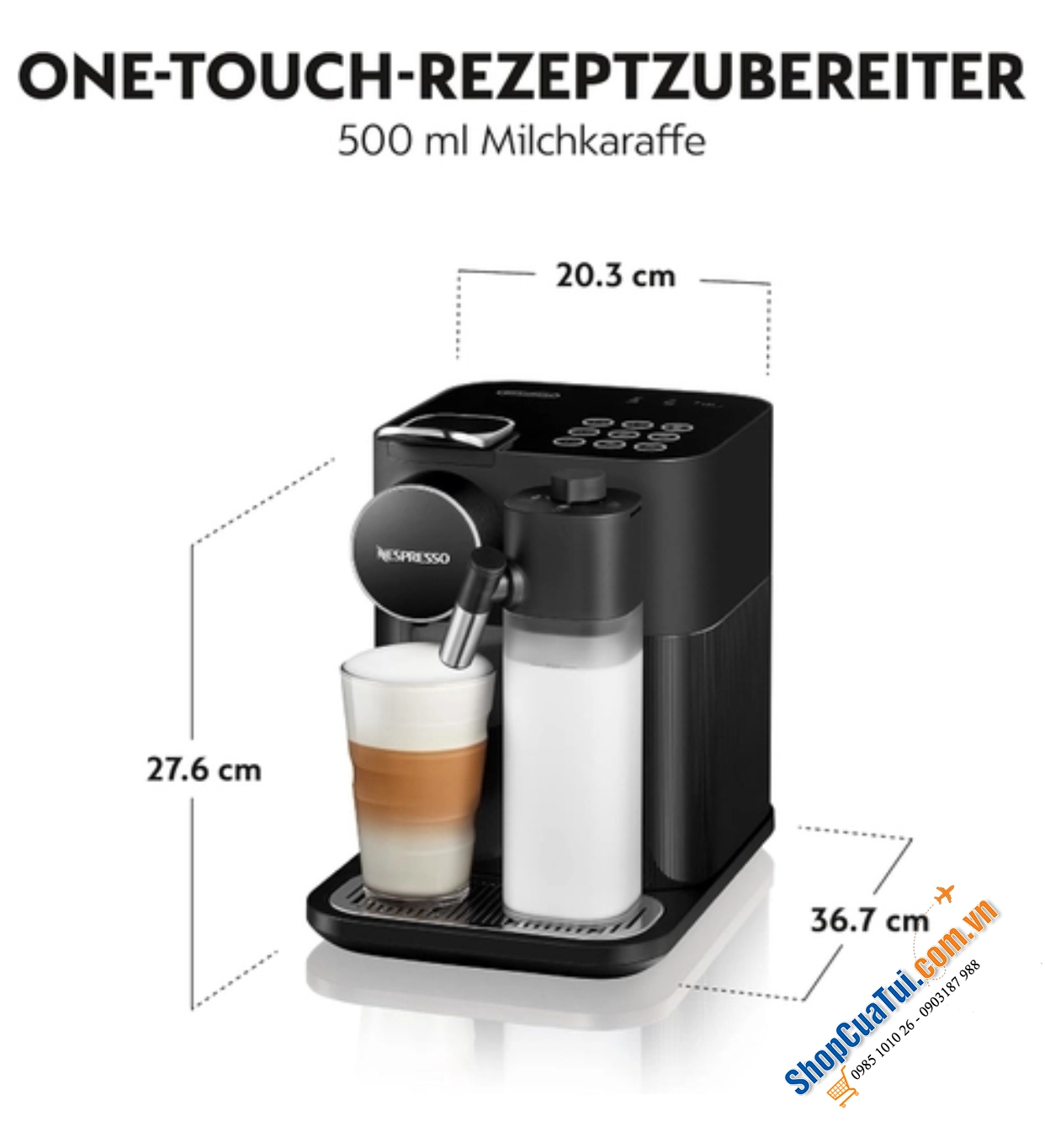 Máy pha Cafe viên nén Delonghi EN640 NESPRESSO Gran Lattissima