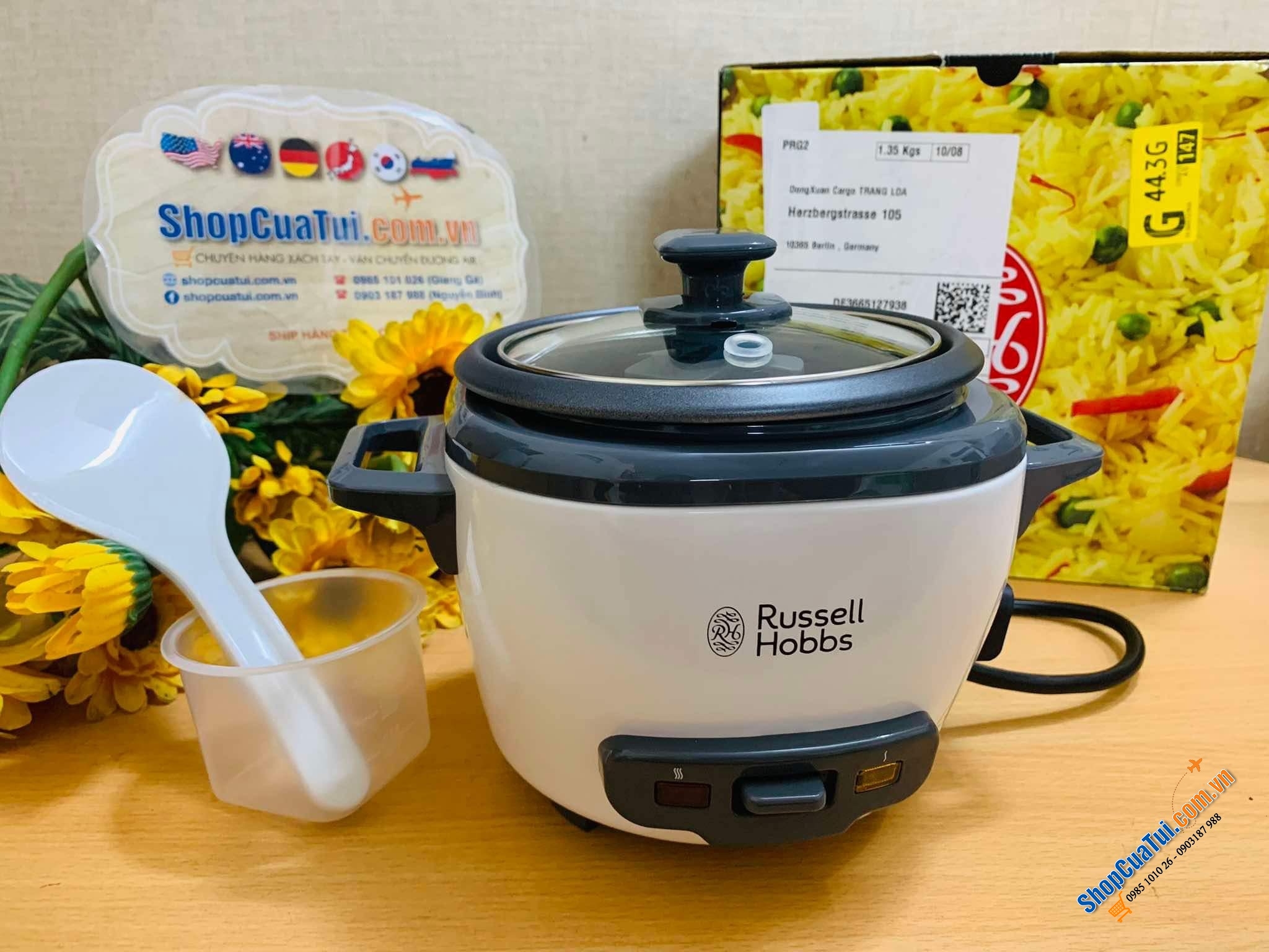 Nồi Cơm Điện Russell Hobbs 27040 Size 2L - Nồi cơ size lớn dành cho 6-10 người