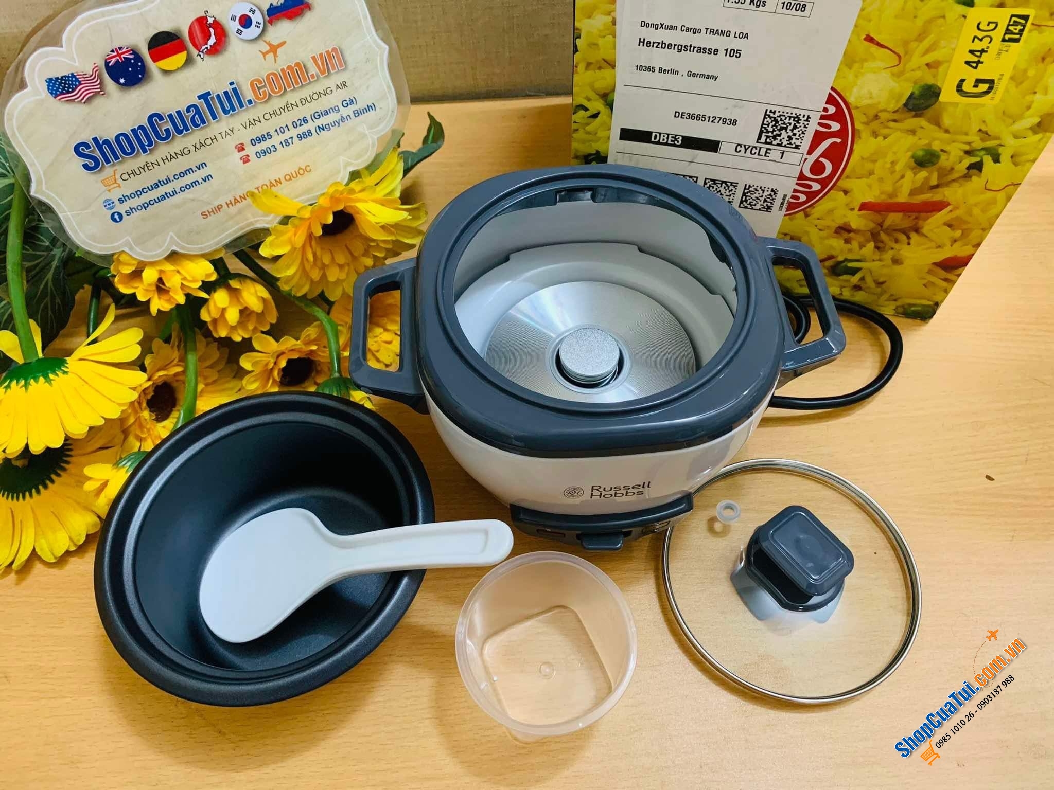 Nồi Cơm Điện Russell Hobbs 27040 Size 2L - Nồi cơ size lớn dành cho 6-10 người