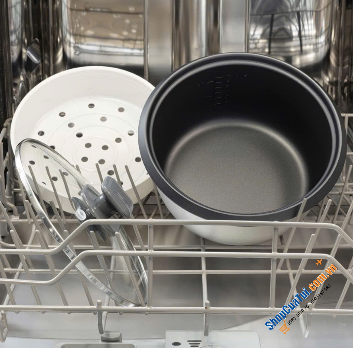 Nồi Cơm Điện Russell Hobbs 27040 Size 2L - Nồi cơ size lớn dành cho 6-10 người