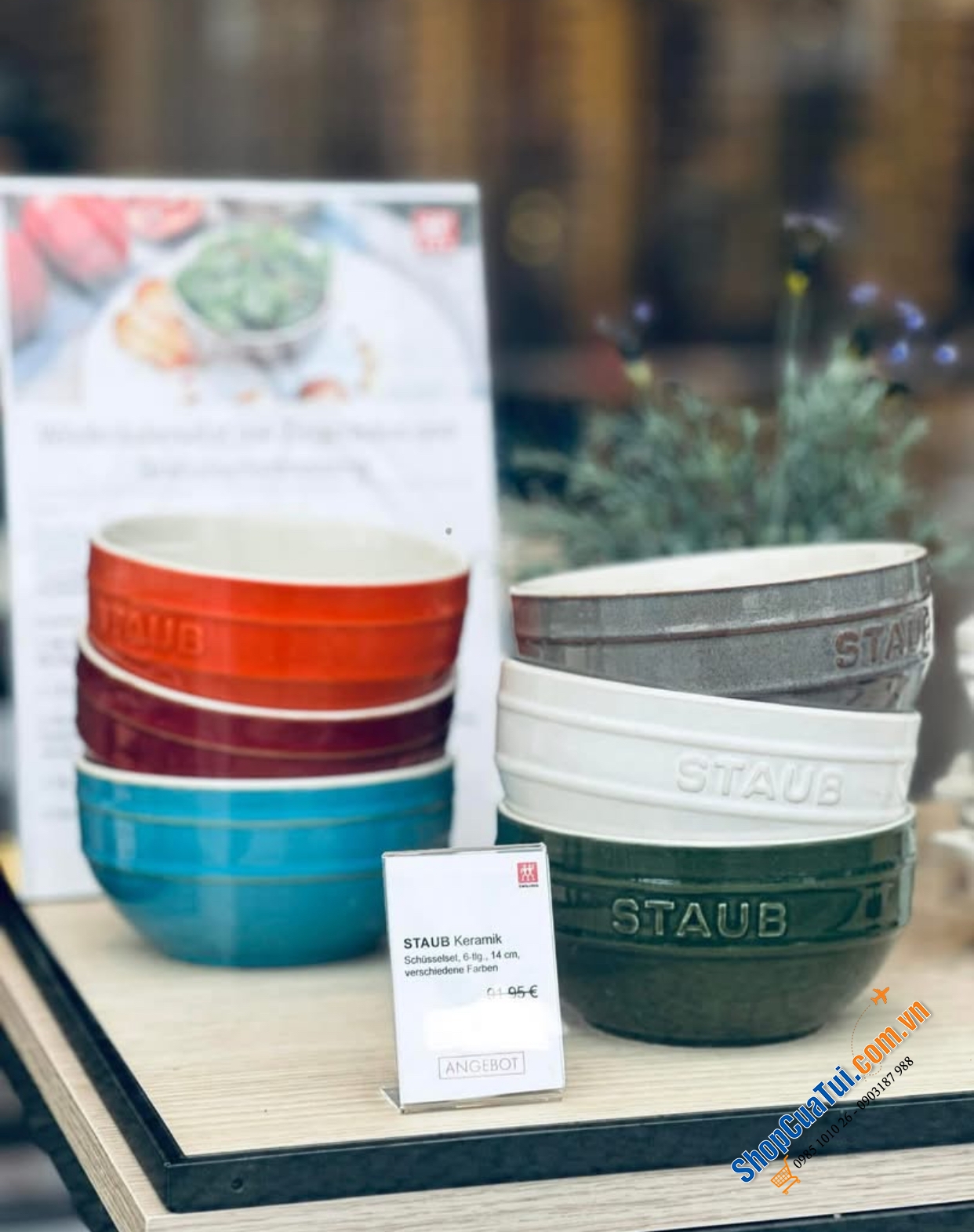 Set 6 bát ăn phở, cháo Staub 14cm - SET 6 BÁT ĂN MÌ STAUB 14CM 0,7L CẦU VỒNG.