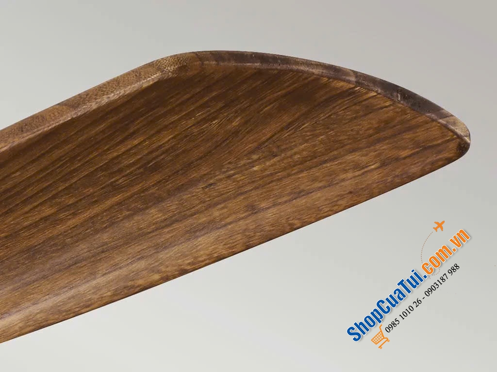 Quạt trần Elstead Ridley II Kichler chạy êm với đèn LED, đường kính 132cm, cánh gỗ có điều khiển từ xa màu gỗ anh đào
