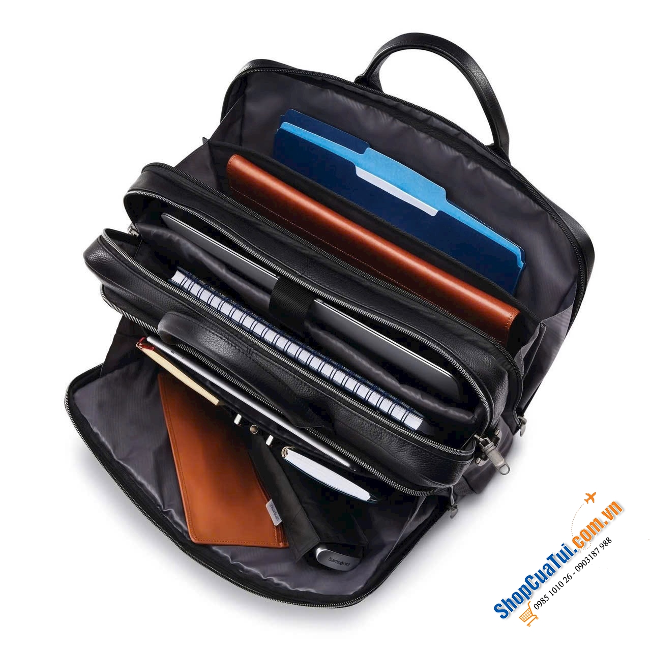 Cặp da doanh nhân Samsonite Classic Leather Toploader.