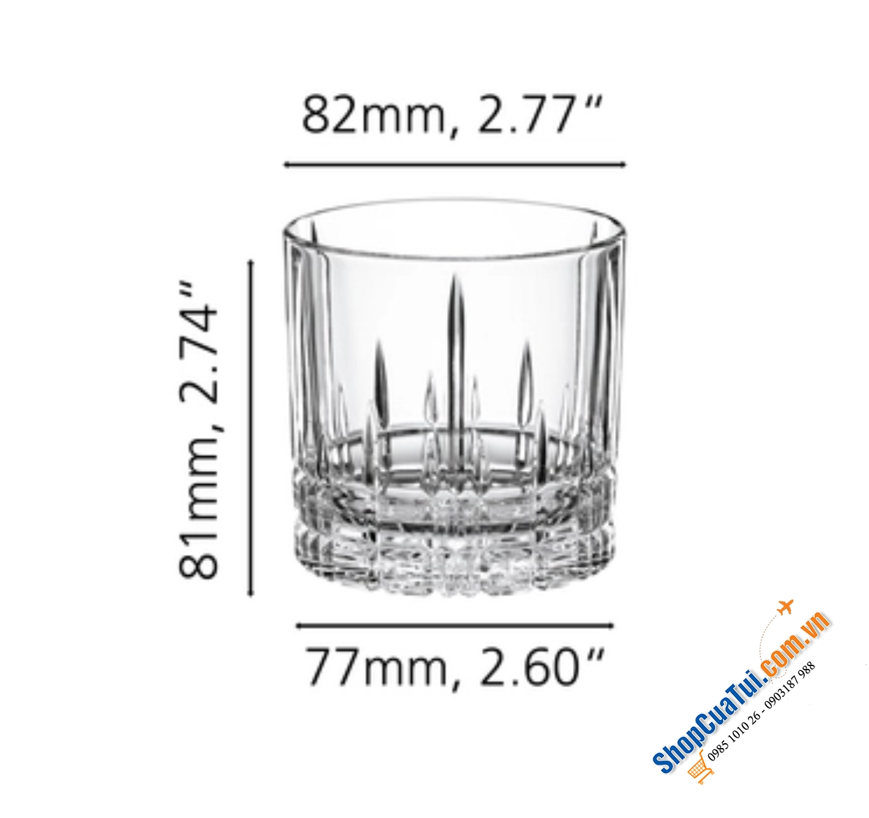 Set 4 cốc Whisky Spiegelau Perfect 270ml - Made in Germany