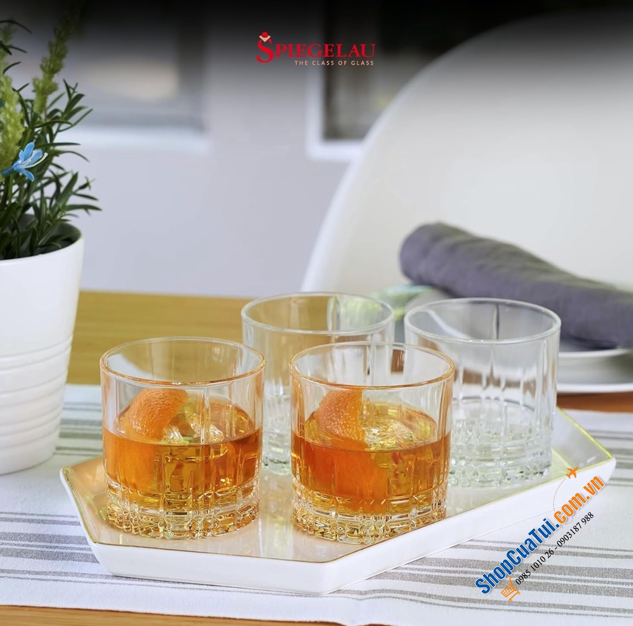 Set 4 cốc Whisky Spiegelau Perfect 270ml - Made in Germany