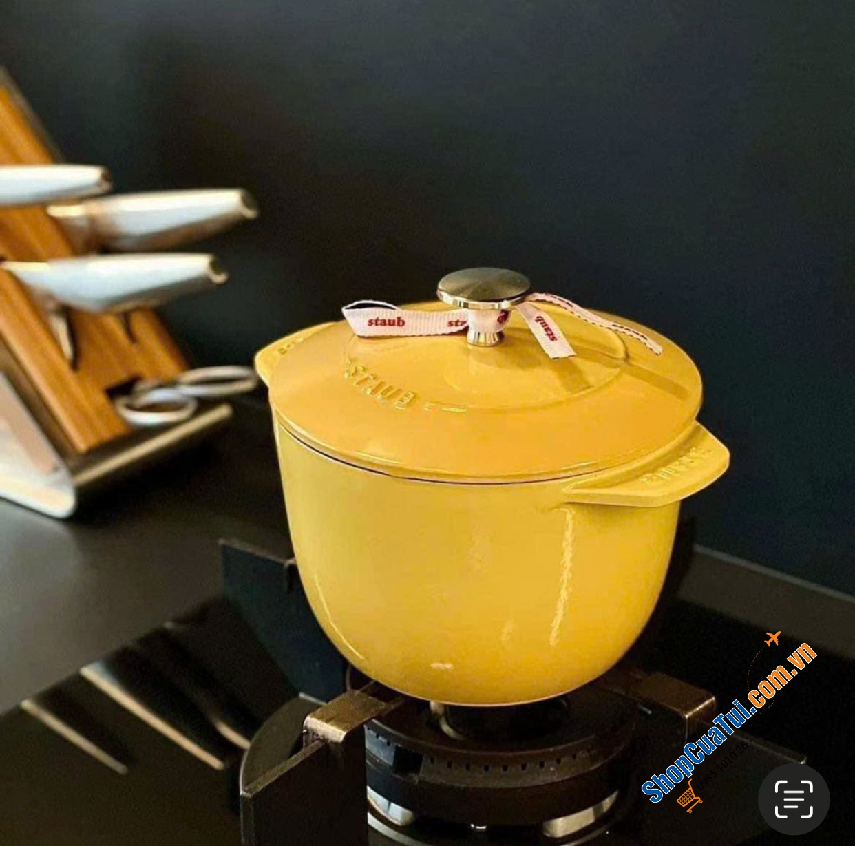 NỒI STAUB GOHAN 16 CM citron màu vàng chanh 1,75 Lít - Made in France