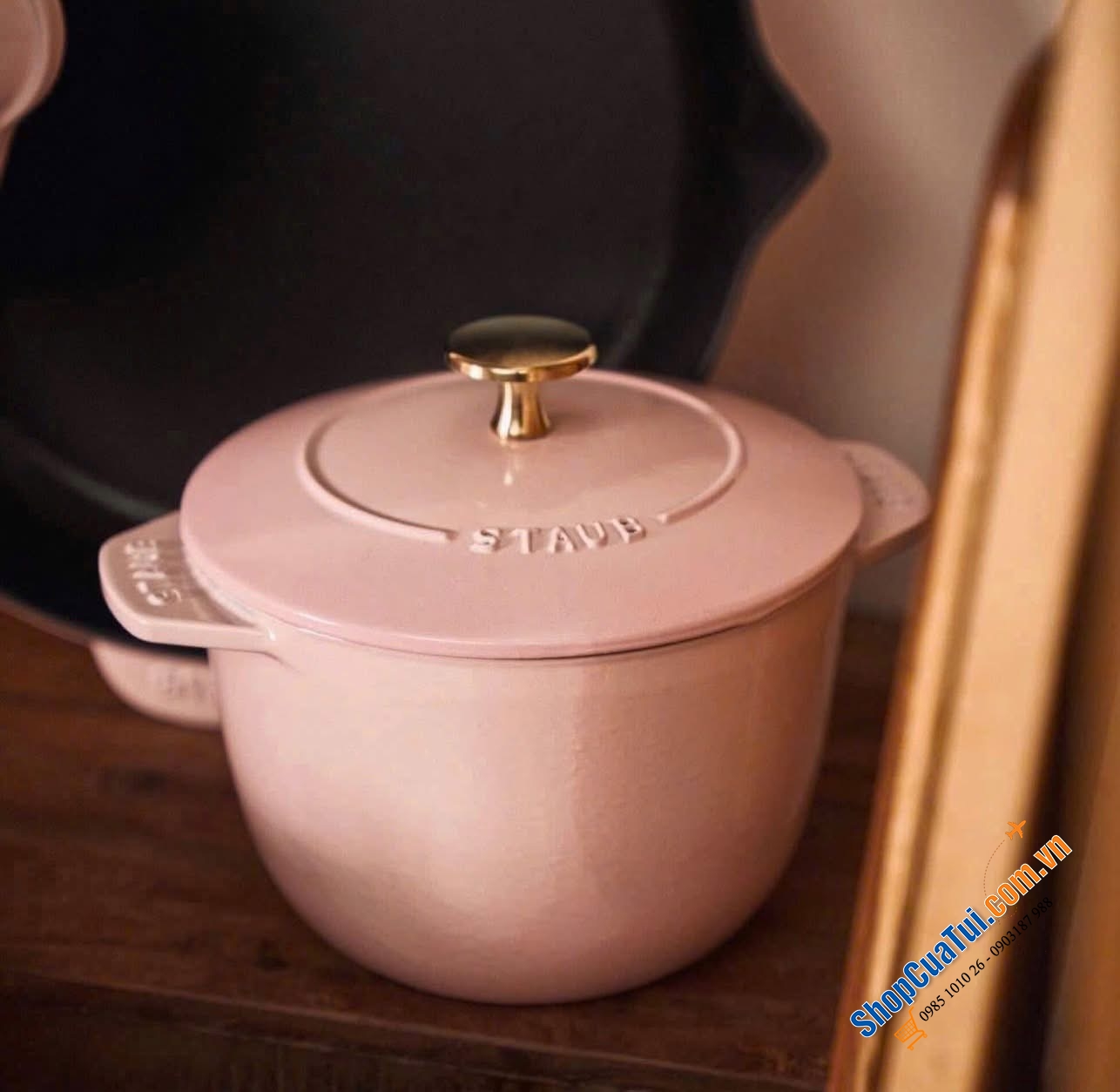 NỒI STAUB GOHAN 16 CM citron màu vàng chanh 1,75 Lít - Made in France