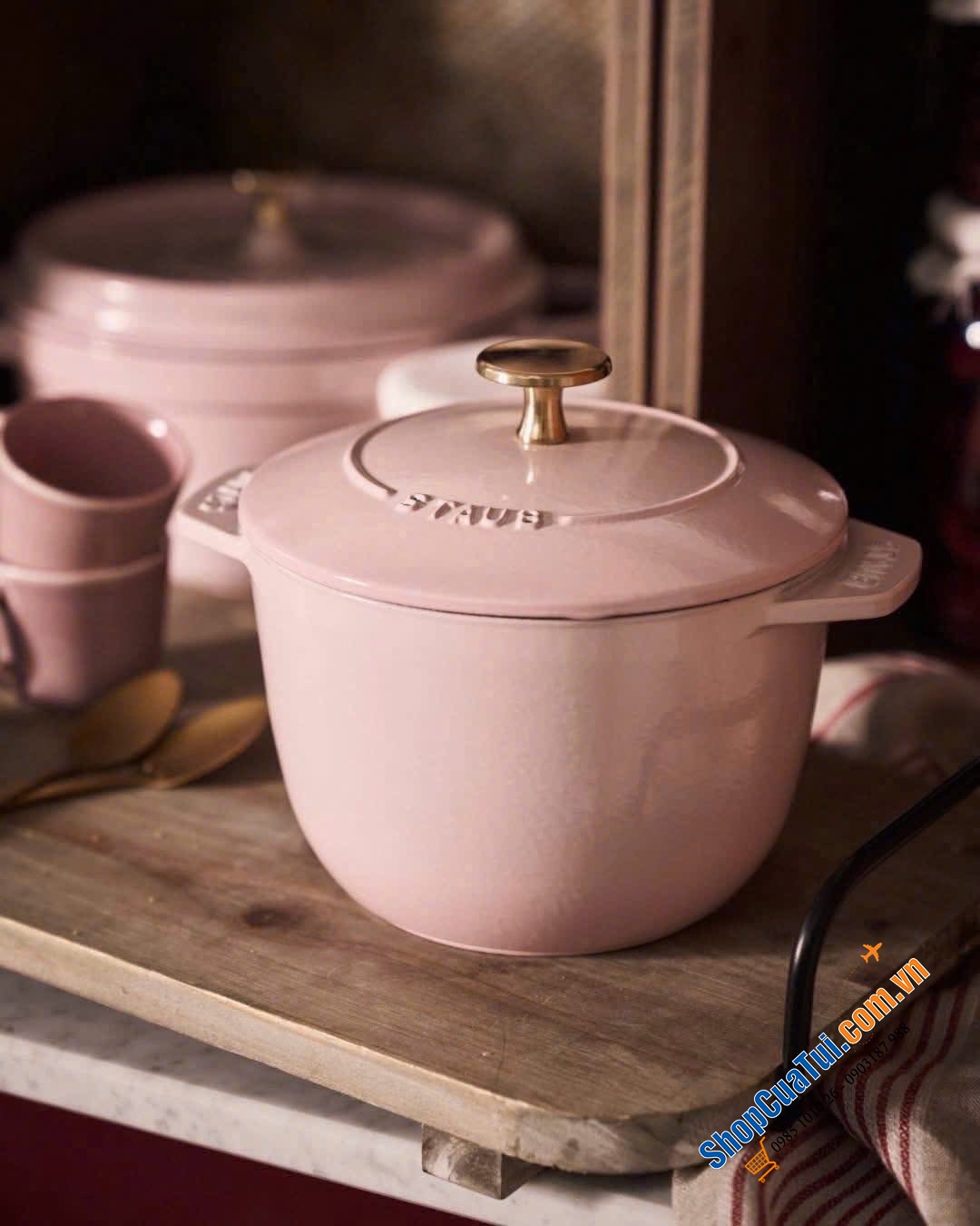 NỒI STAUB GOHAN 16 CM citron màu vàng chanh 1,75 Lít - Made in France