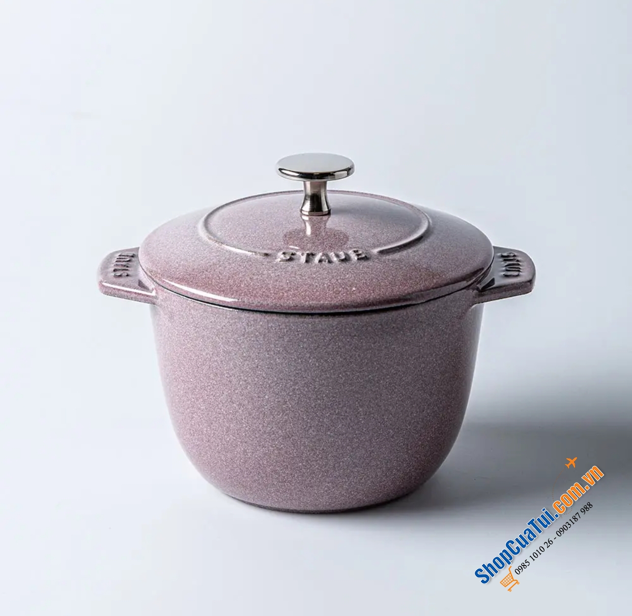 NỒI STAUB GOHAN 16 CM cherry blossom màu hoa anh đào 1,75 Lít - Made in France