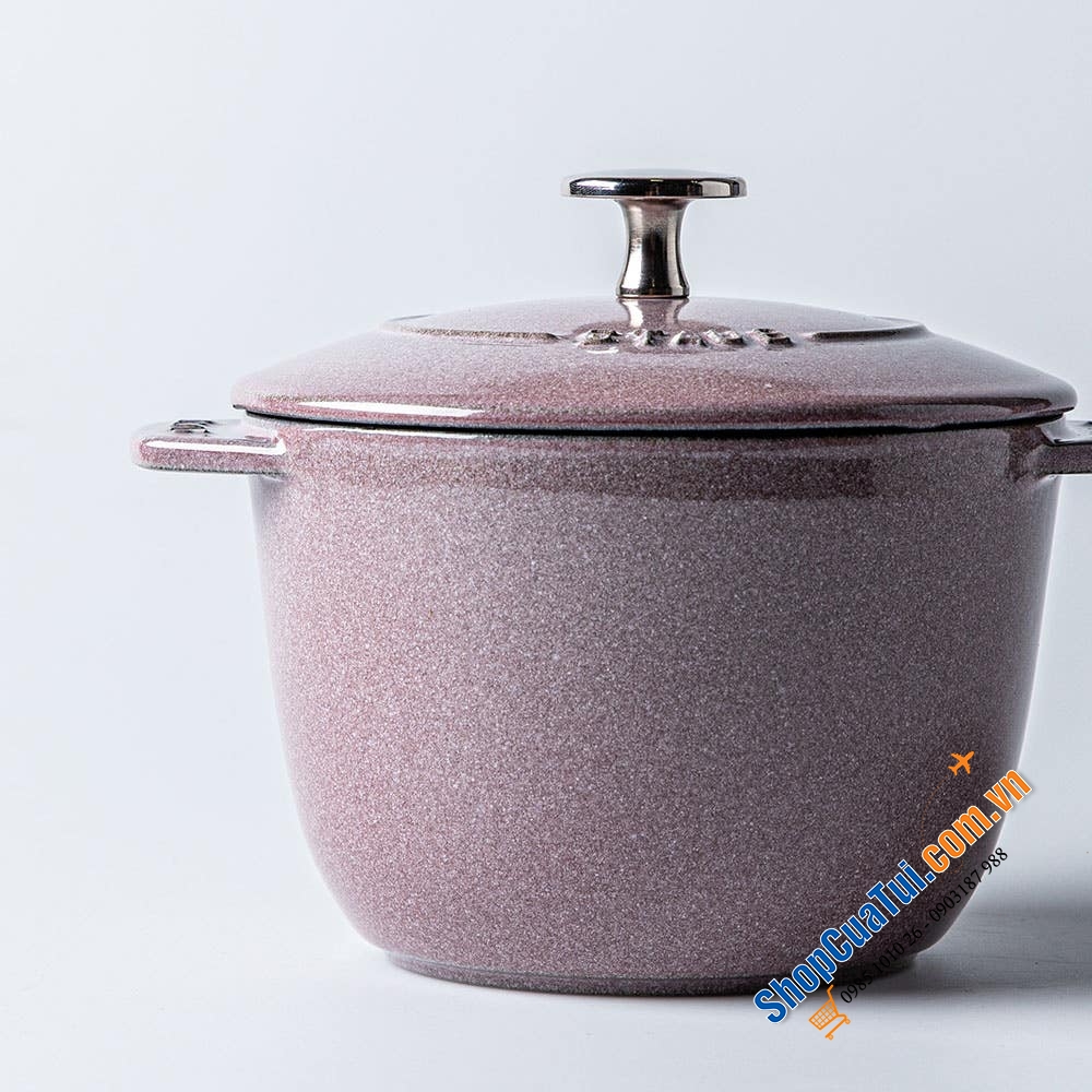 NỒI STAUB GOHAN 16 CM cherry blossom màu hoa anh đào 1,75 Lít - Made in France