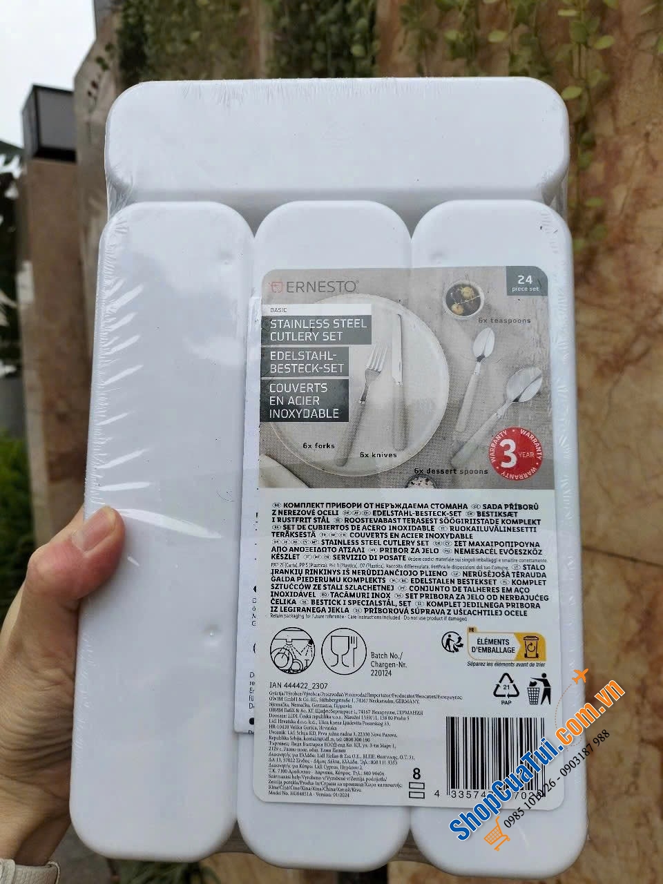 Bộ dao thìa dĩa Ernesto 24 món.