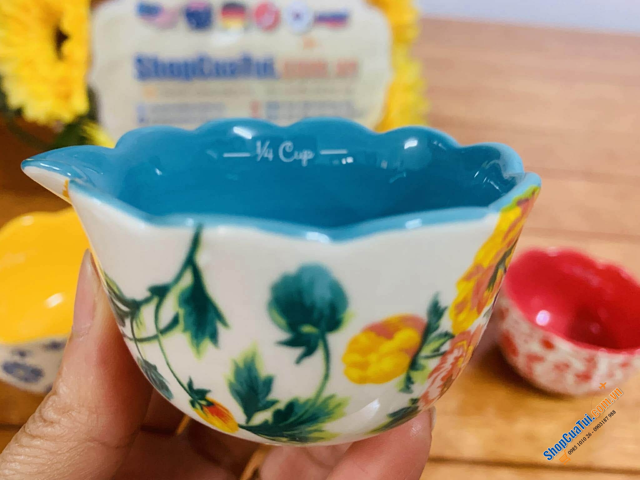 Sét ca đong 4 món The Pioneer Woman Brilliant Blooms.