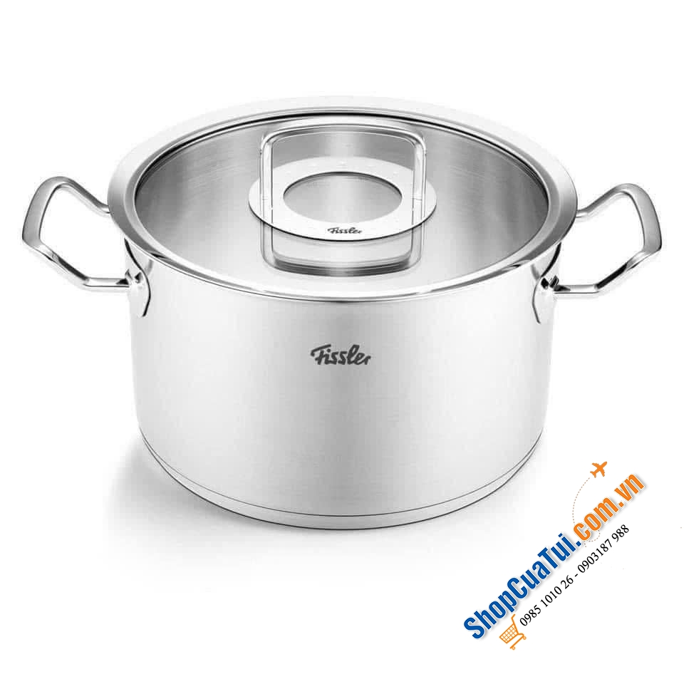 Bộ nồi Fissler Profi Original set 5 FISSLER ORIGINAL PPROFI có chảo 2 quai tổ ong 24cm - MADE IN GERMANY.
