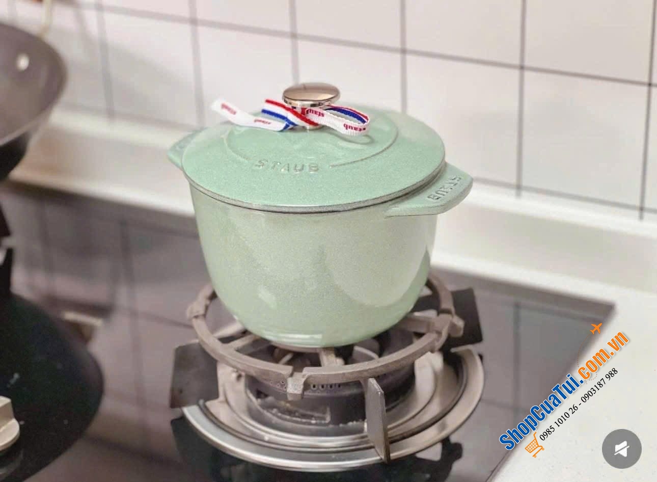 NỒI STAUB GOHAN 16 CM Nectar màu vàng mù tạt 1,75 Lít - Made in France