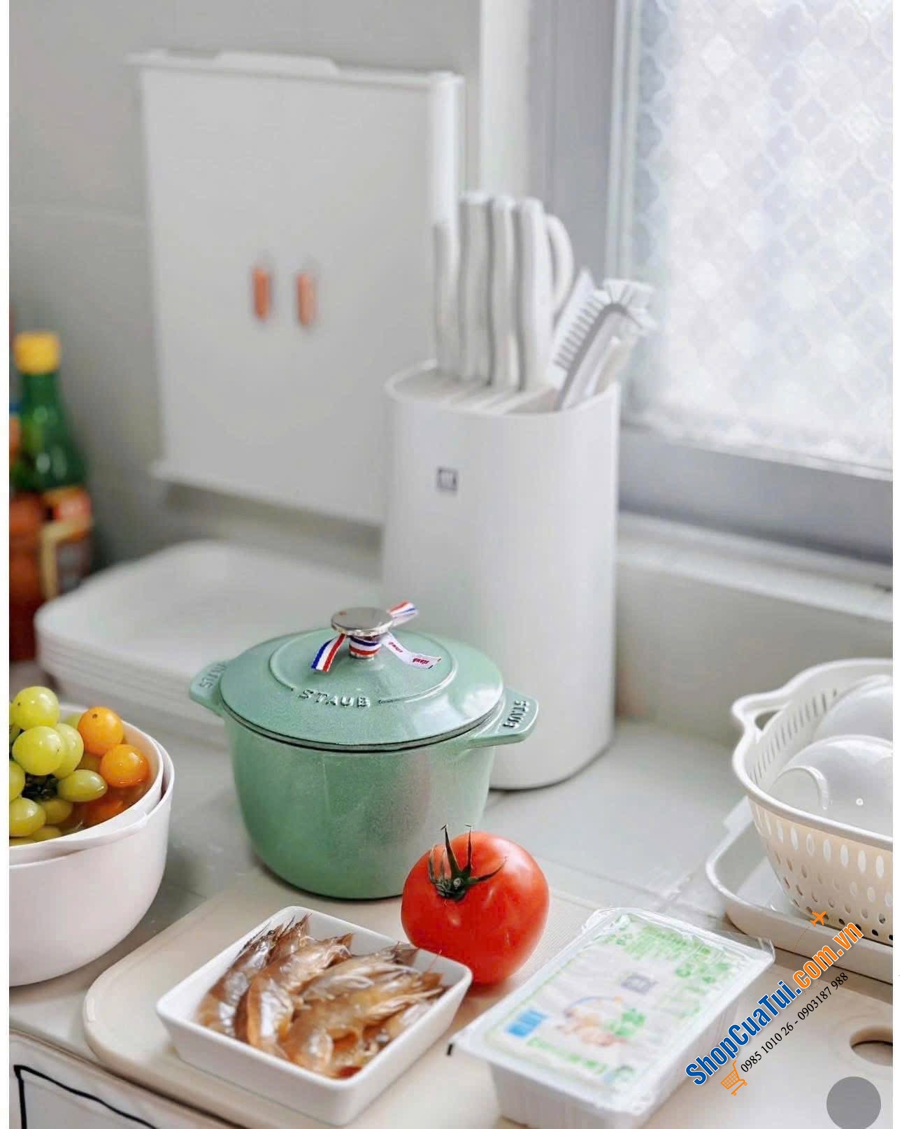 NỒI STAUB GOHAN 16 CM Nectar màu vàng mù tạt 1,75 Lít - Made in France