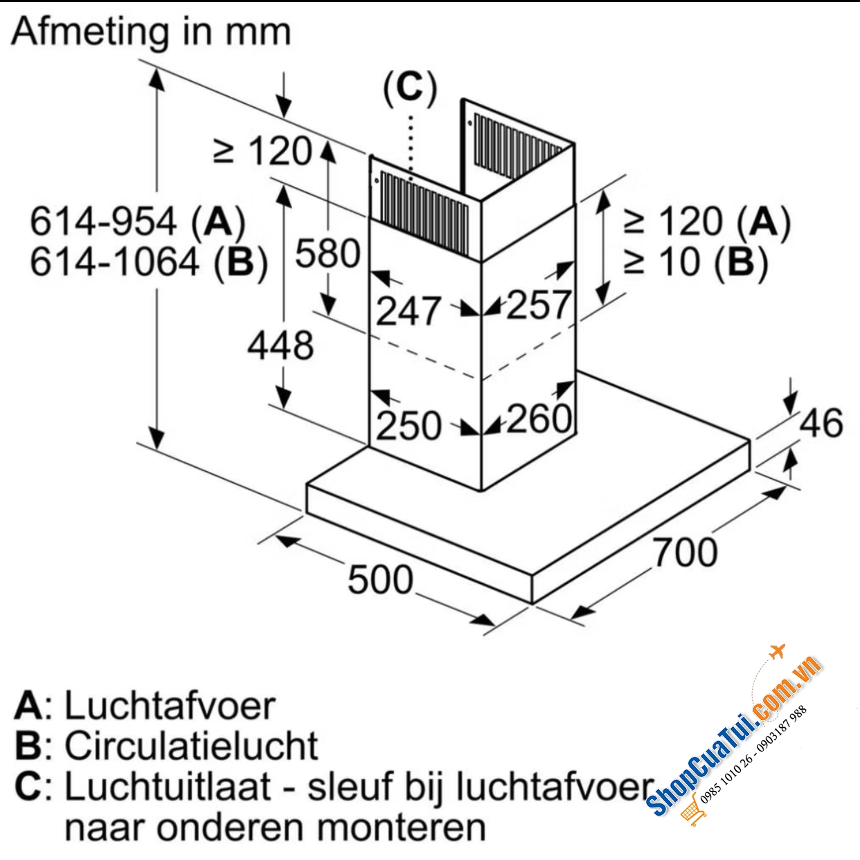 Máy Hút Mùi Bosch DWB77CM50 - Made in Germany - sạch mùi bếp, sang trọng không gian