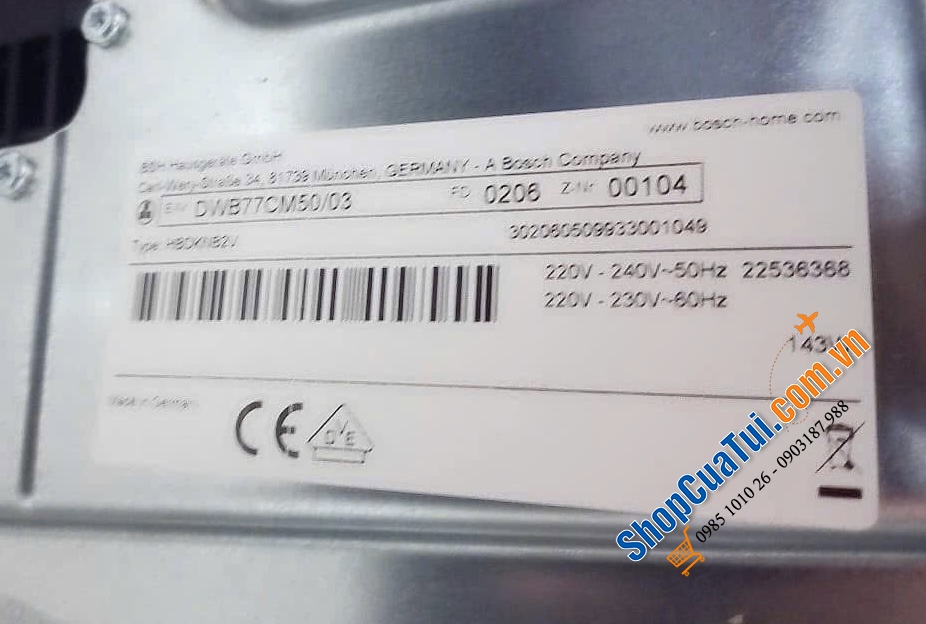 Máy Hút Mùi Bosch DWB77CM50 - Made in Germany - sạch mùi bếp, sang trọng không gian