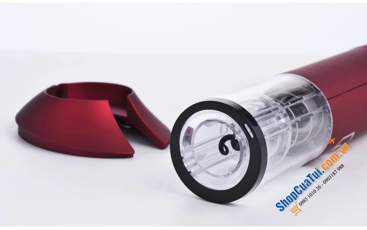 Mở rượu LAGUIOLE màu Đỏ siêu đẹp - dụng cụ khui rượu bằng điện, chỉ 8 giây cho mỗi lần mở rượu