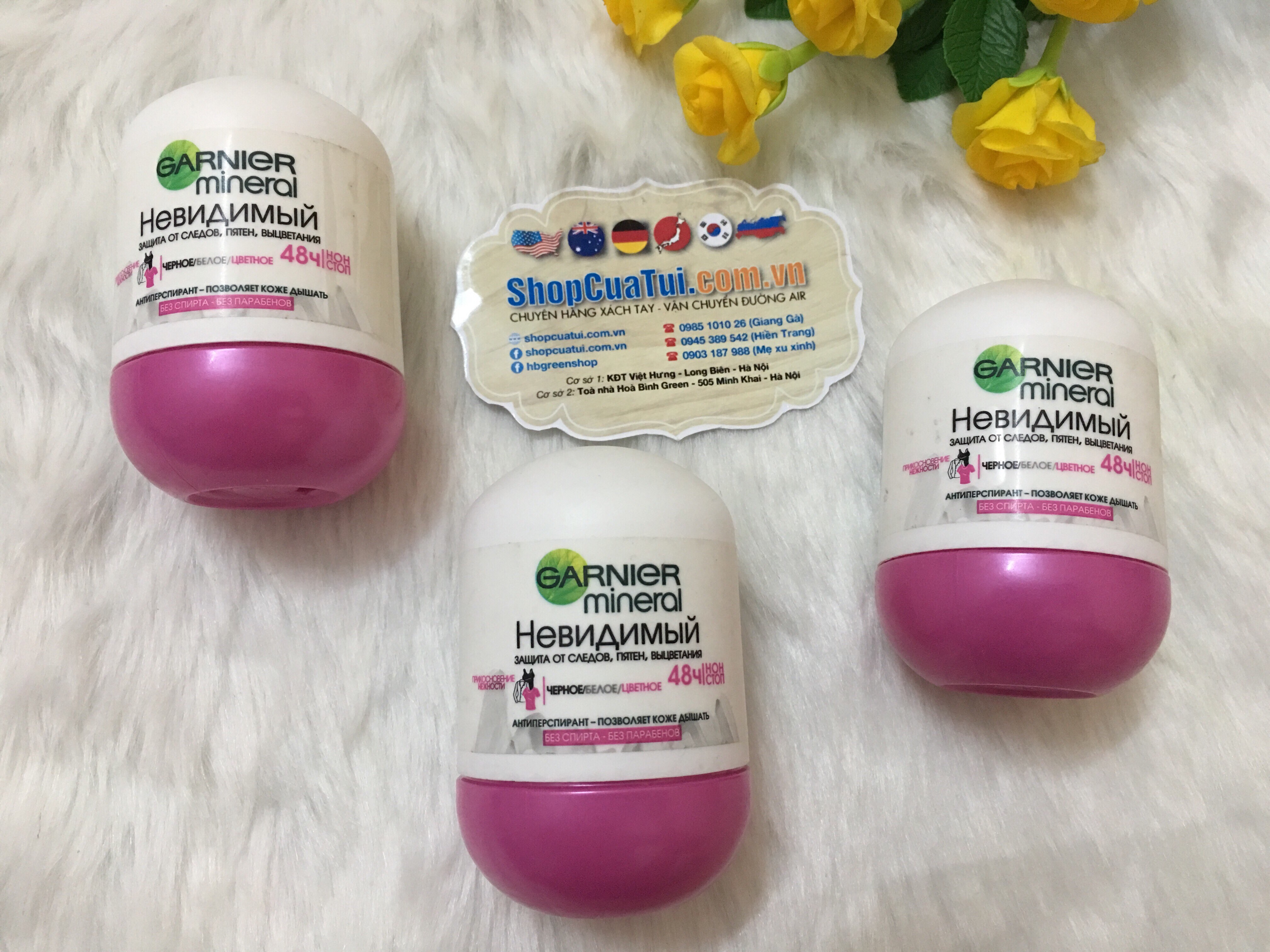 Lăn khử mùi Garnier Mineral Invisible  48h Ngađem lại sự khô thoáng suốt 48 giờ với hương thơm tự nhiên giúp chị em phụ nữ cùng với cánh mày râu luôn cảm thấy tự tin trong giao tiếp