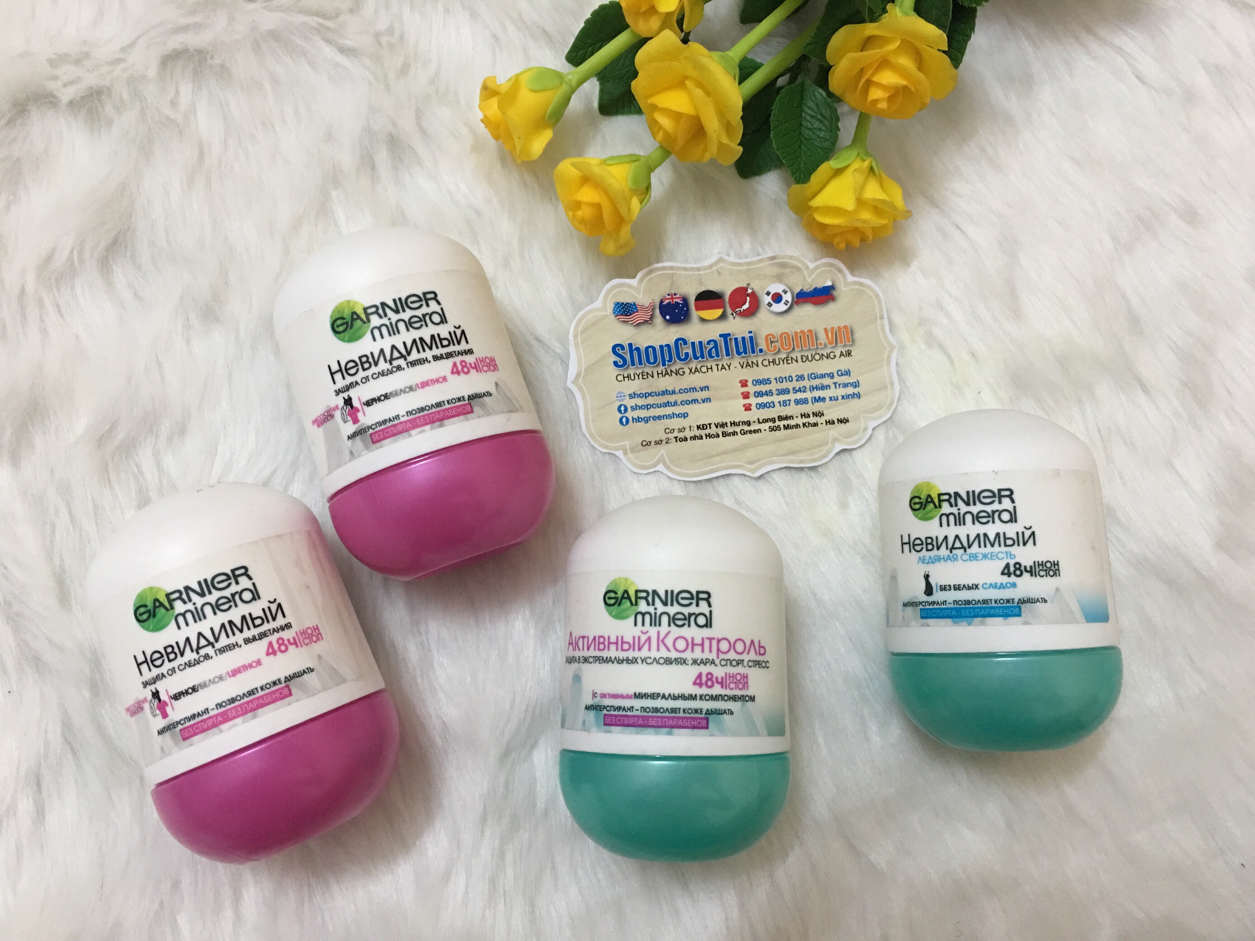 Lăn khử mùi Garnier Mineral Invisible  48h Ngađem lại sự khô thoáng suốt 48 giờ với hương thơm tự nhiên giúp chị em phụ nữ cùng với cánh mày râu luôn cảm thấy tự tin trong giao tiếp