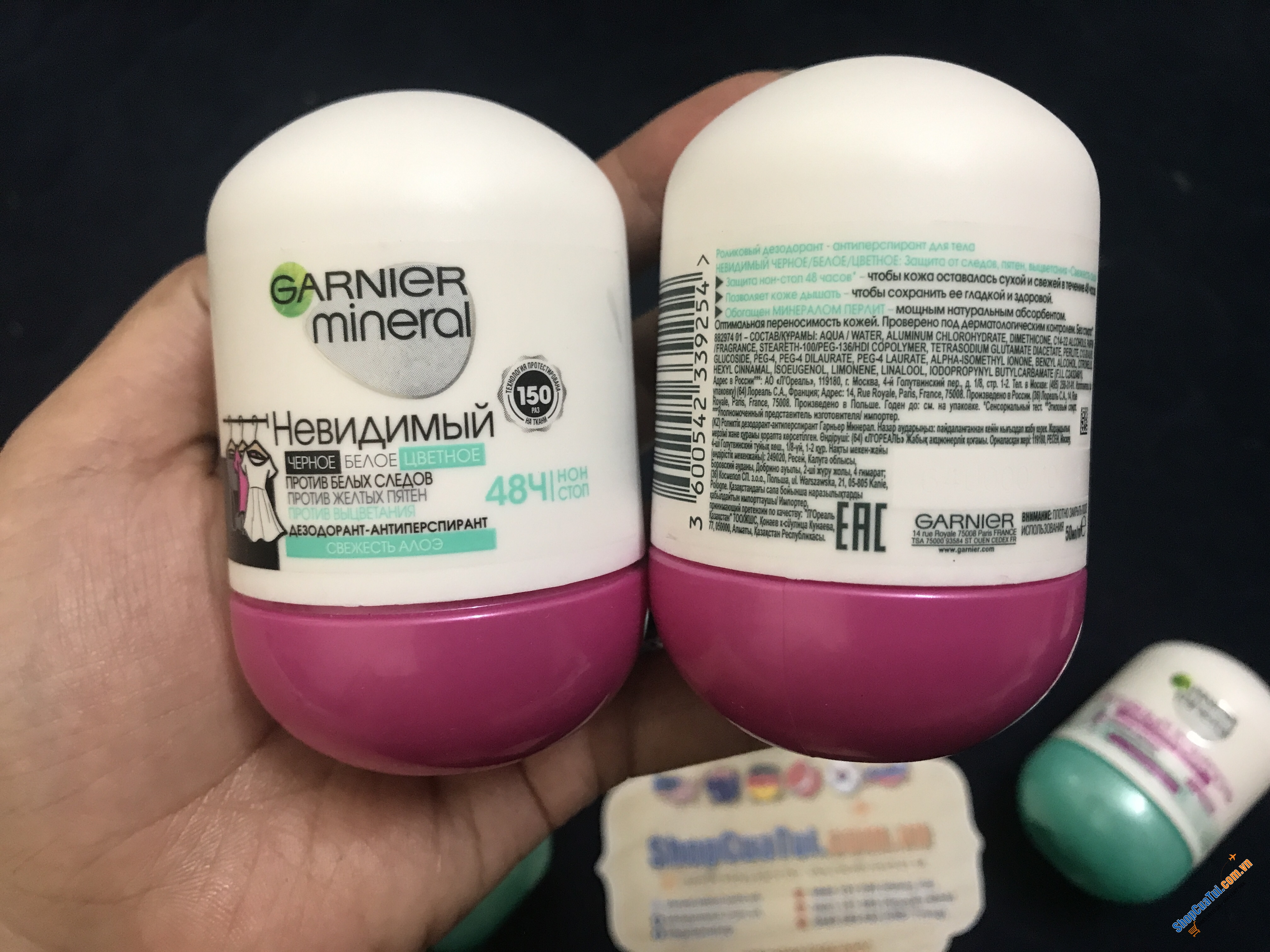 Lăn khử mùi Garnier Mineral Invisible  48h Ngađem lại sự khô thoáng suốt 48 giờ với hương thơm tự nhiên giúp chị em phụ nữ cùng với cánh mày râu luôn cảm thấy tự tin trong giao tiếp