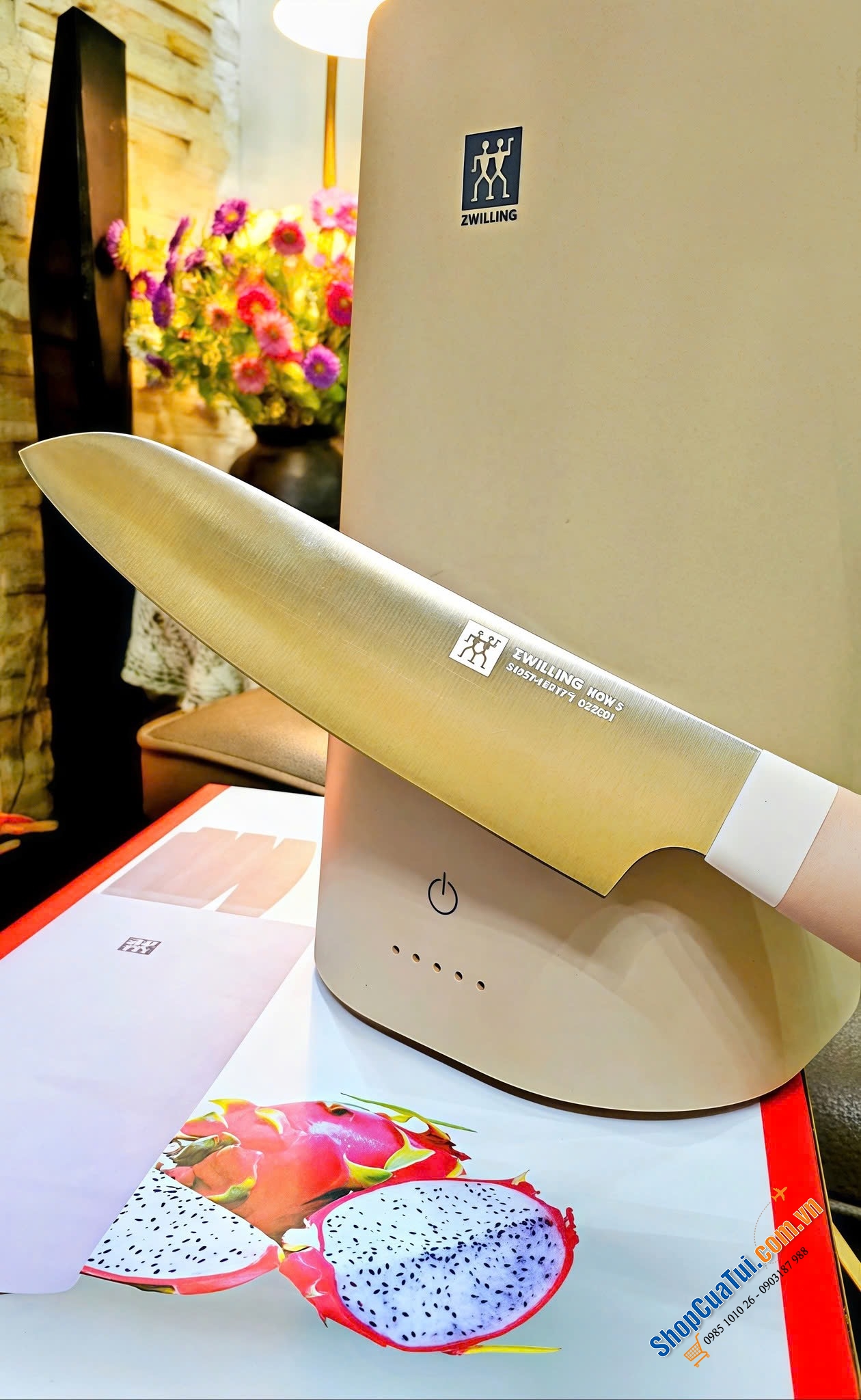 Bộ 4 dao kèm hộp tiệt trùng Zwilling - MÀU HỒNG