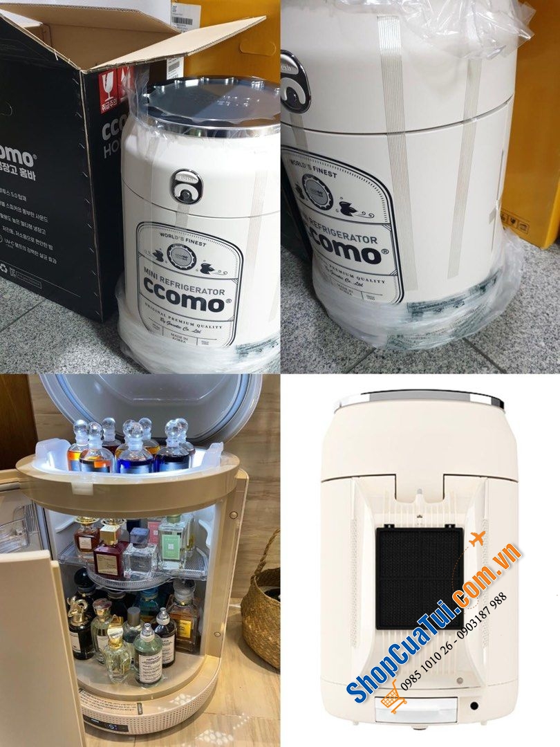 Tủ lạnh mini đựng mỹ phẩm, snack Ccomo Homebar  - Mẫu mới nhất 2024