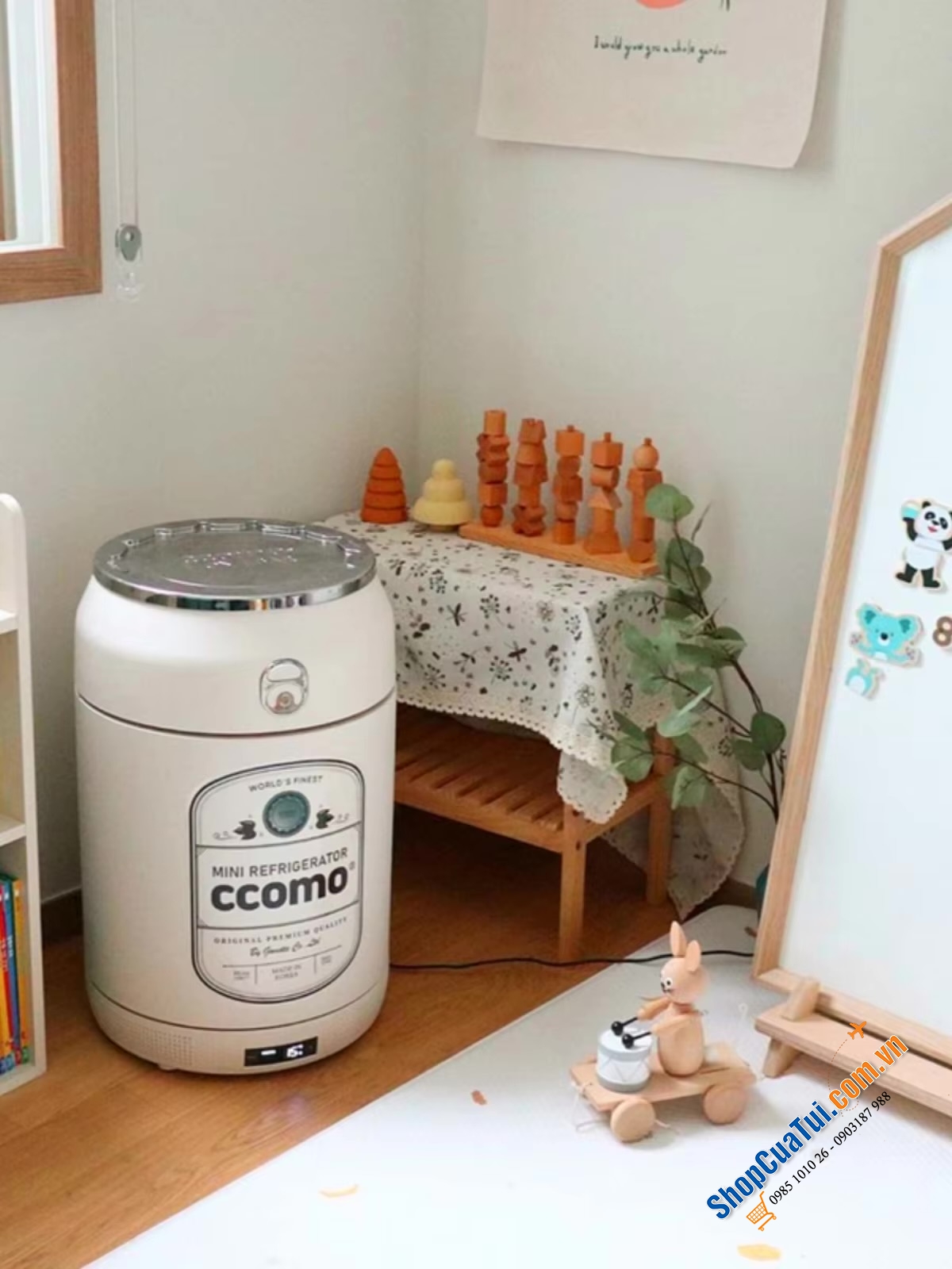 Tủ lạnh mini đựng mỹ phẩm, snack Ccomo Homebar  - Mẫu mới nhất 2024