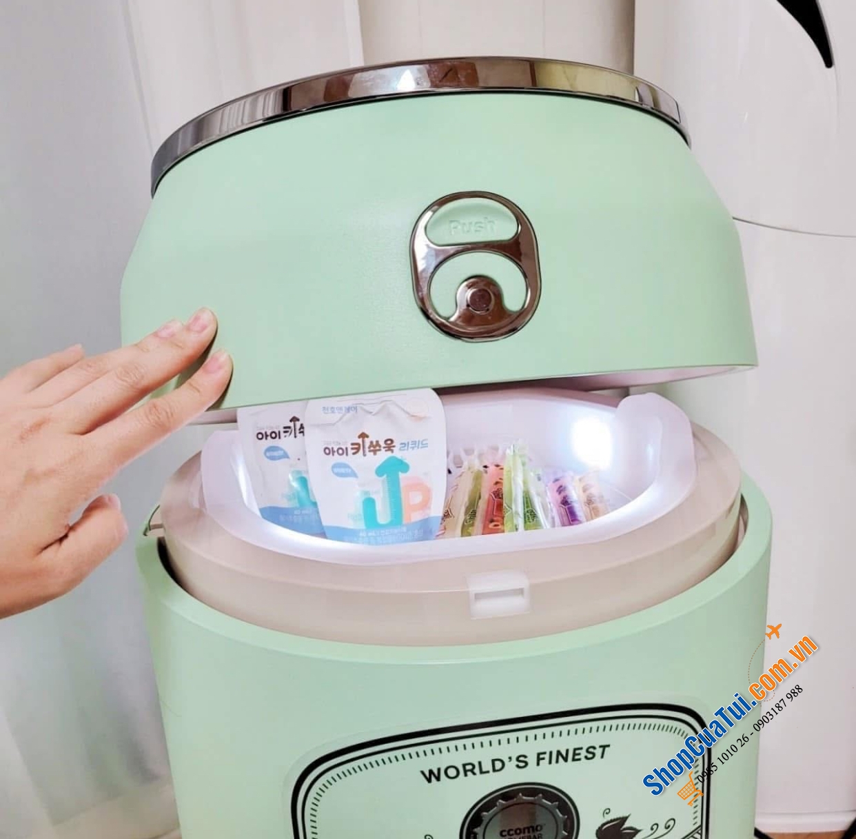 Tủ lạnh mini đựng mỹ phẩm, snack Ccomo Homebar  - Mẫu mới nhất 2024